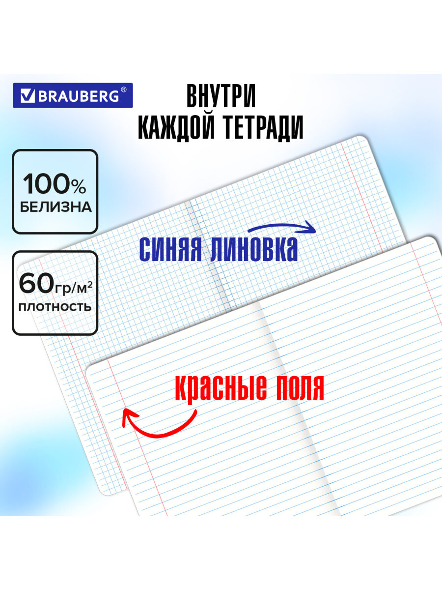 Тетрадь Brauberg 48 лист. 12 шт. - фото 6