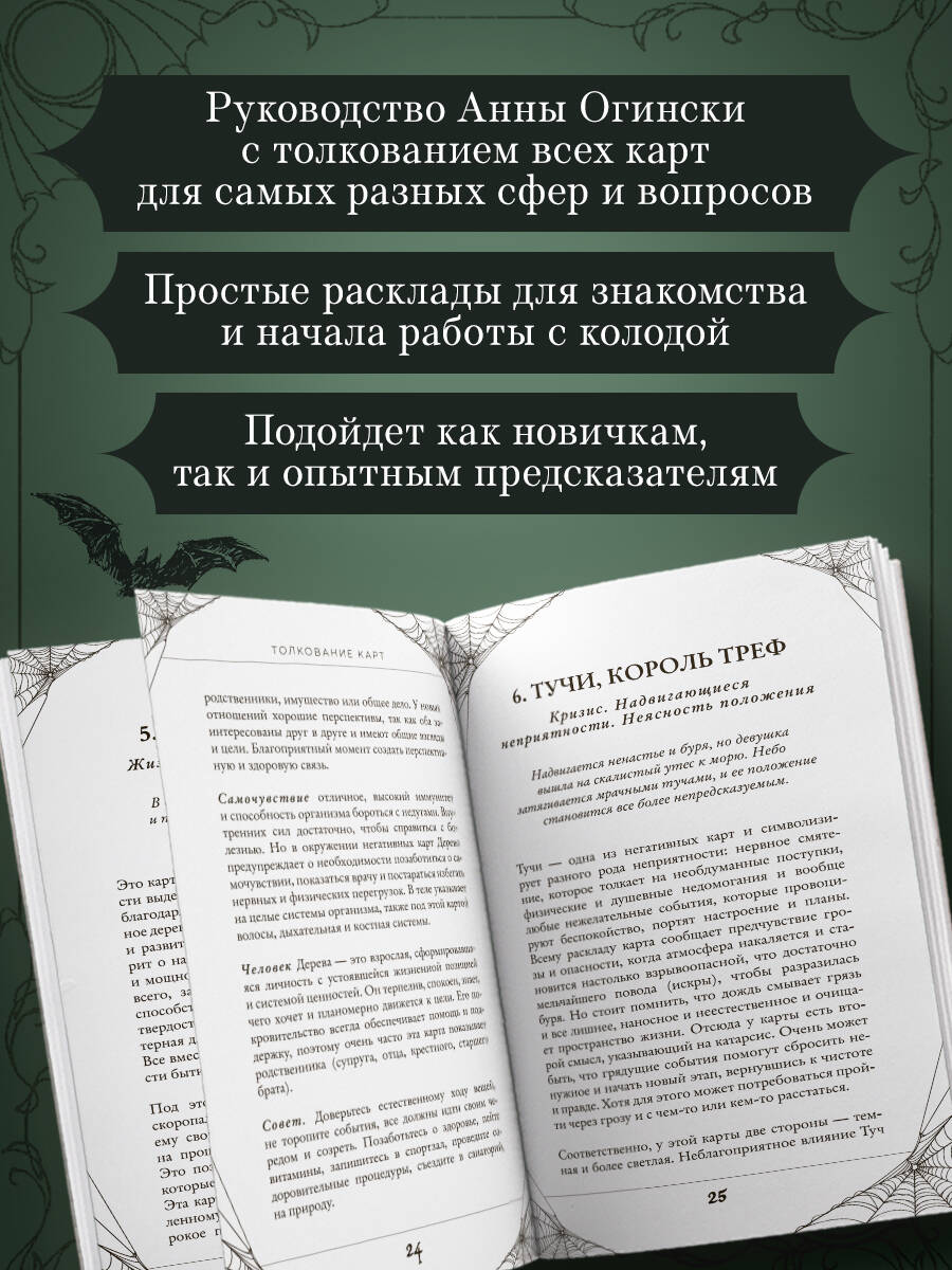 Карты БОМБОРА Готика. Оракул Ленорман (44 карты и руководство по работе с колодой) - фото 3