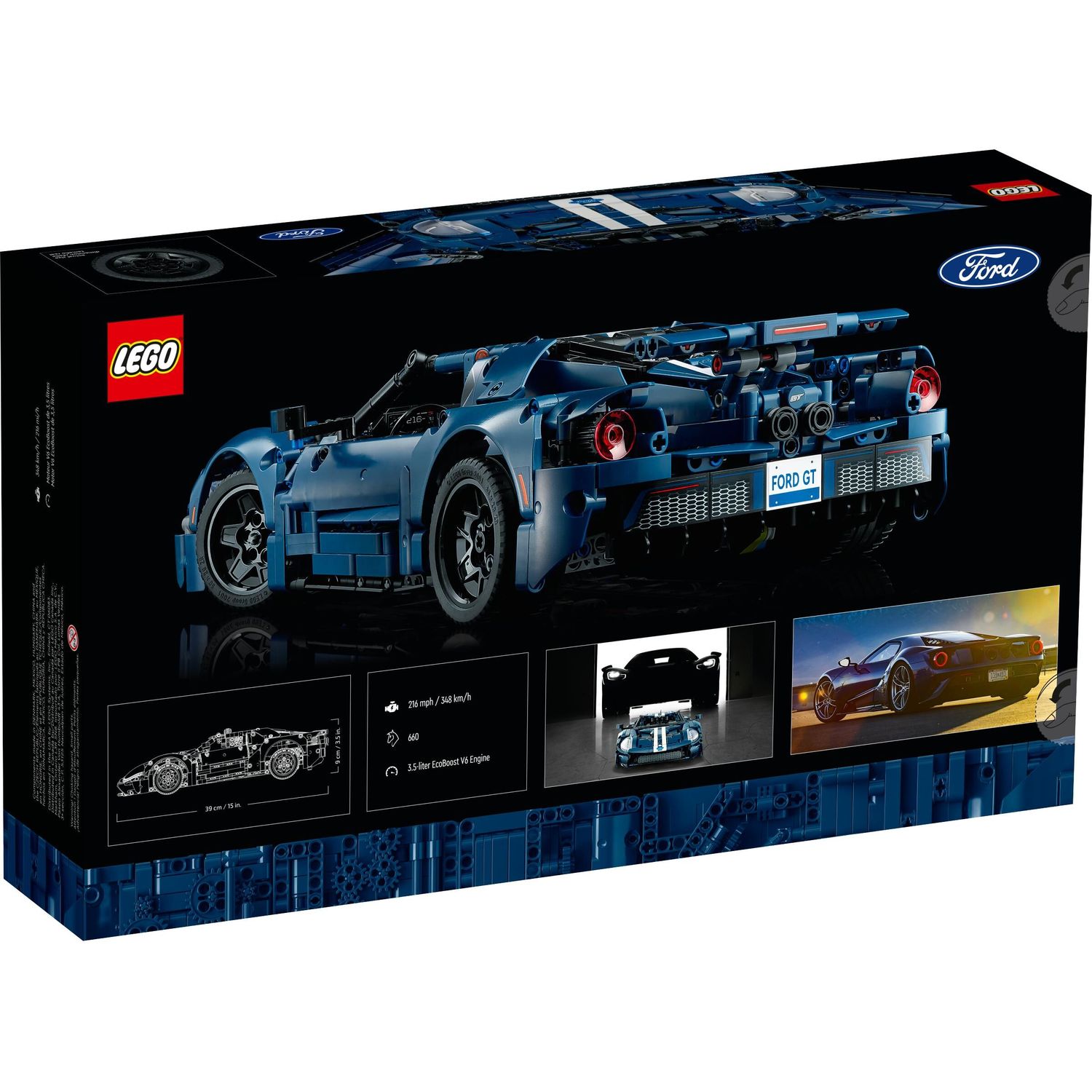 Конструктор LEGO Technic Ford GT блочный - фото 7