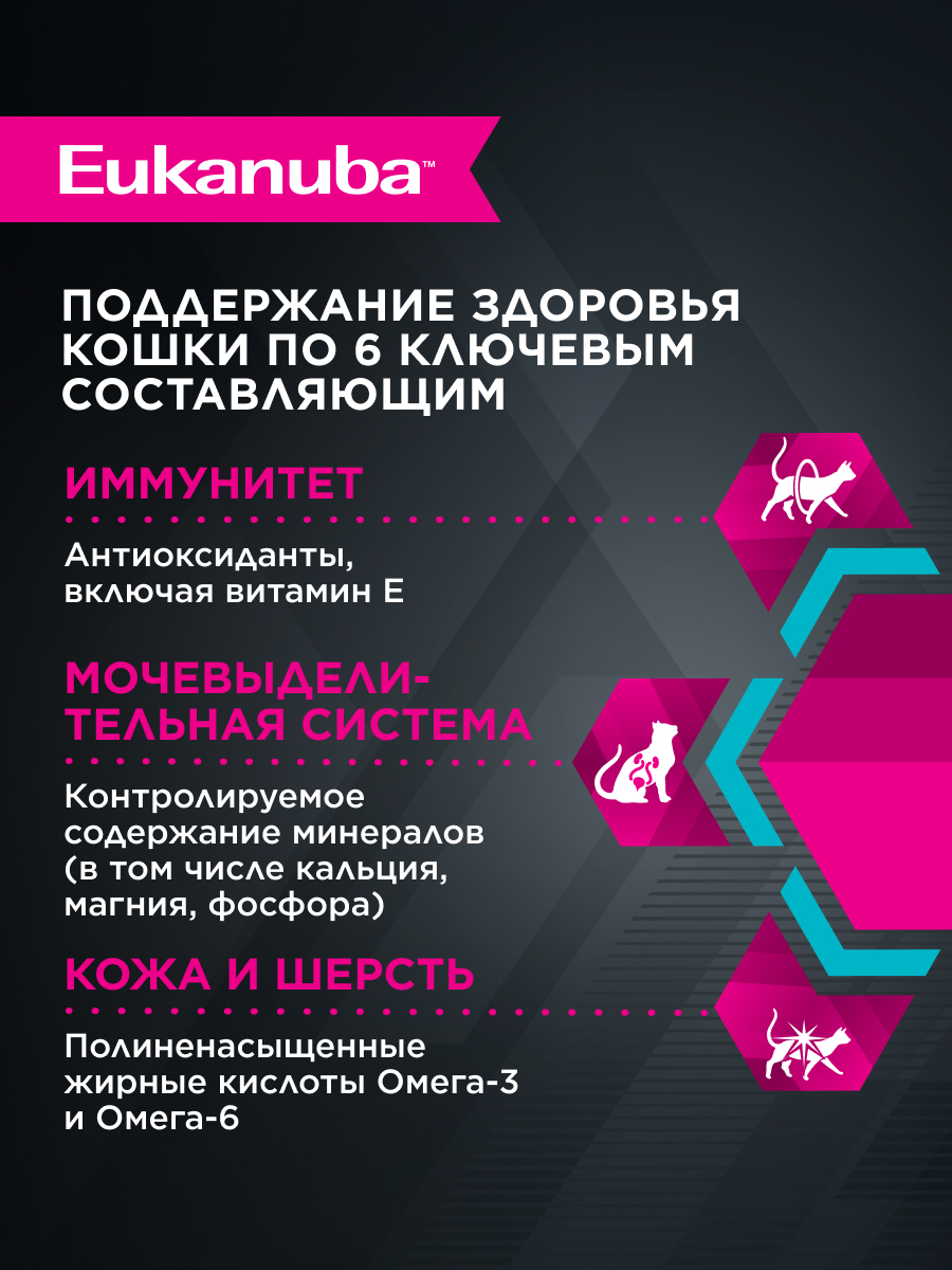 Корм влажный для пожилых кошек Eukanuba Cat 85г с курицей в соусе пауч - фото 2