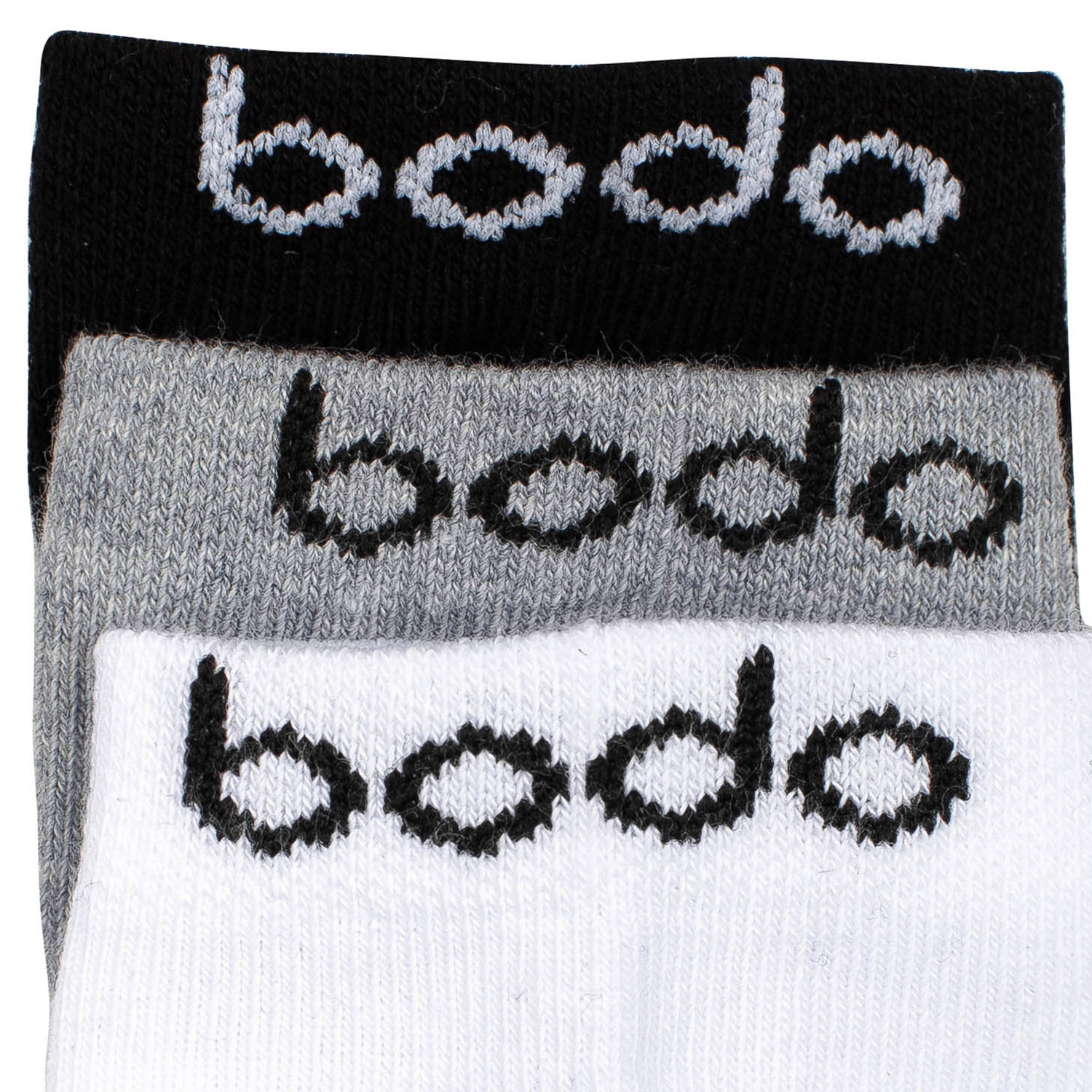 Носки 3 пары Bodo 26-1U_черный/серый меланж/белый - фото 3
