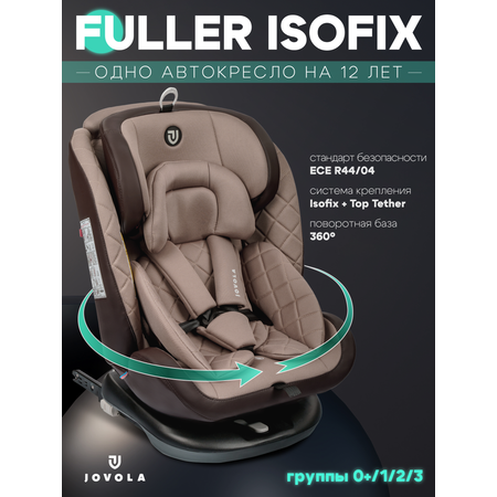 Автокресло Indigo Fuller Isofix 0+/1/2/3 (0-36 кг) бежевый