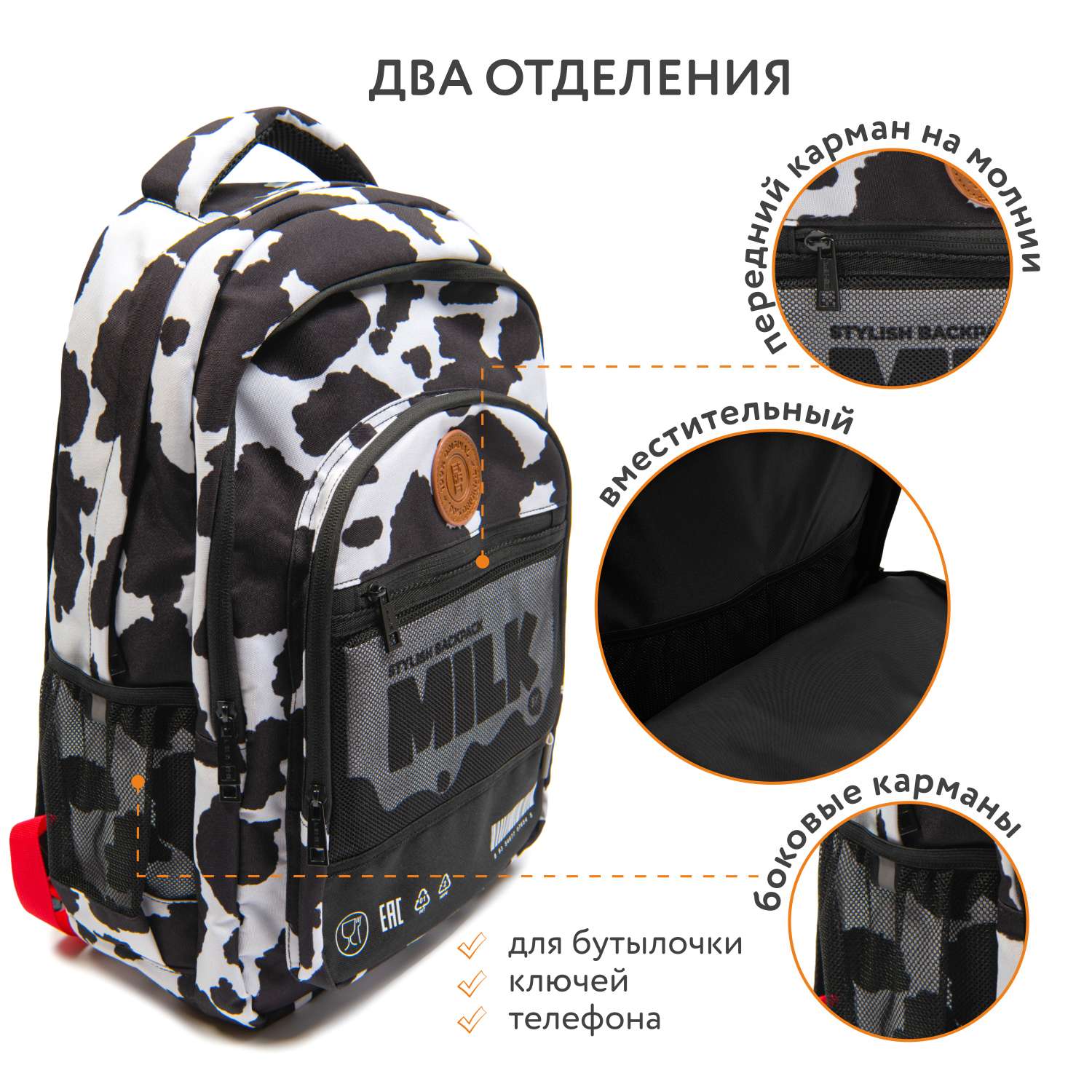 Рюкзак Erhaft Молоко - фото 3