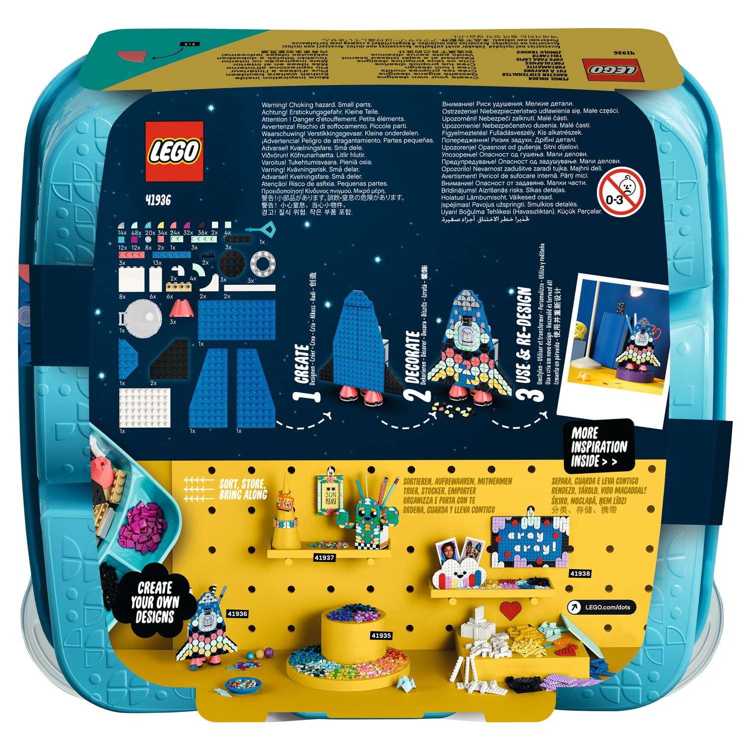 Конструктор LEGO DOTS Подставка для карандашей - фото 3