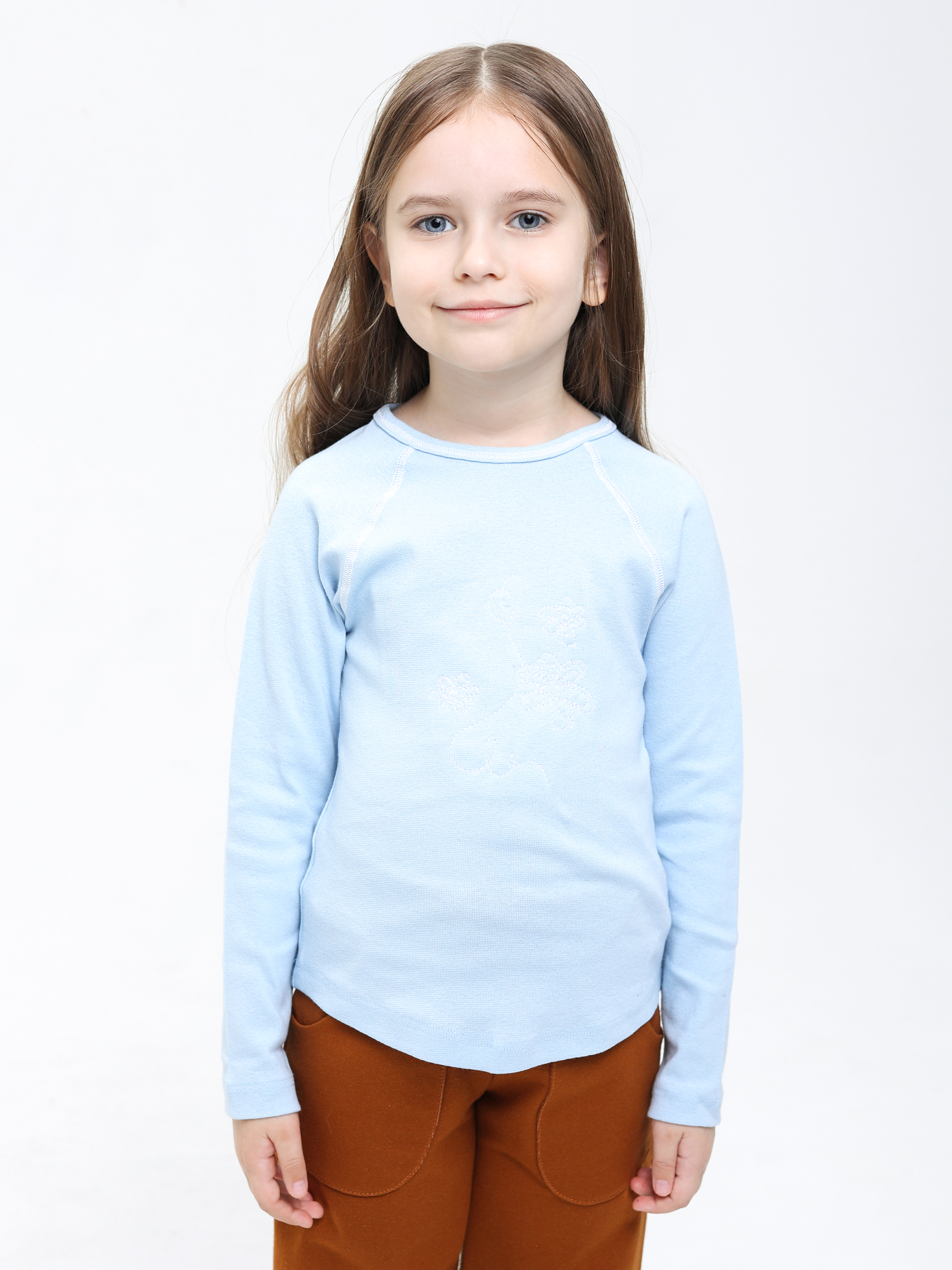 Лонгслив RobyKris 19-10-23/голуб - фото 3