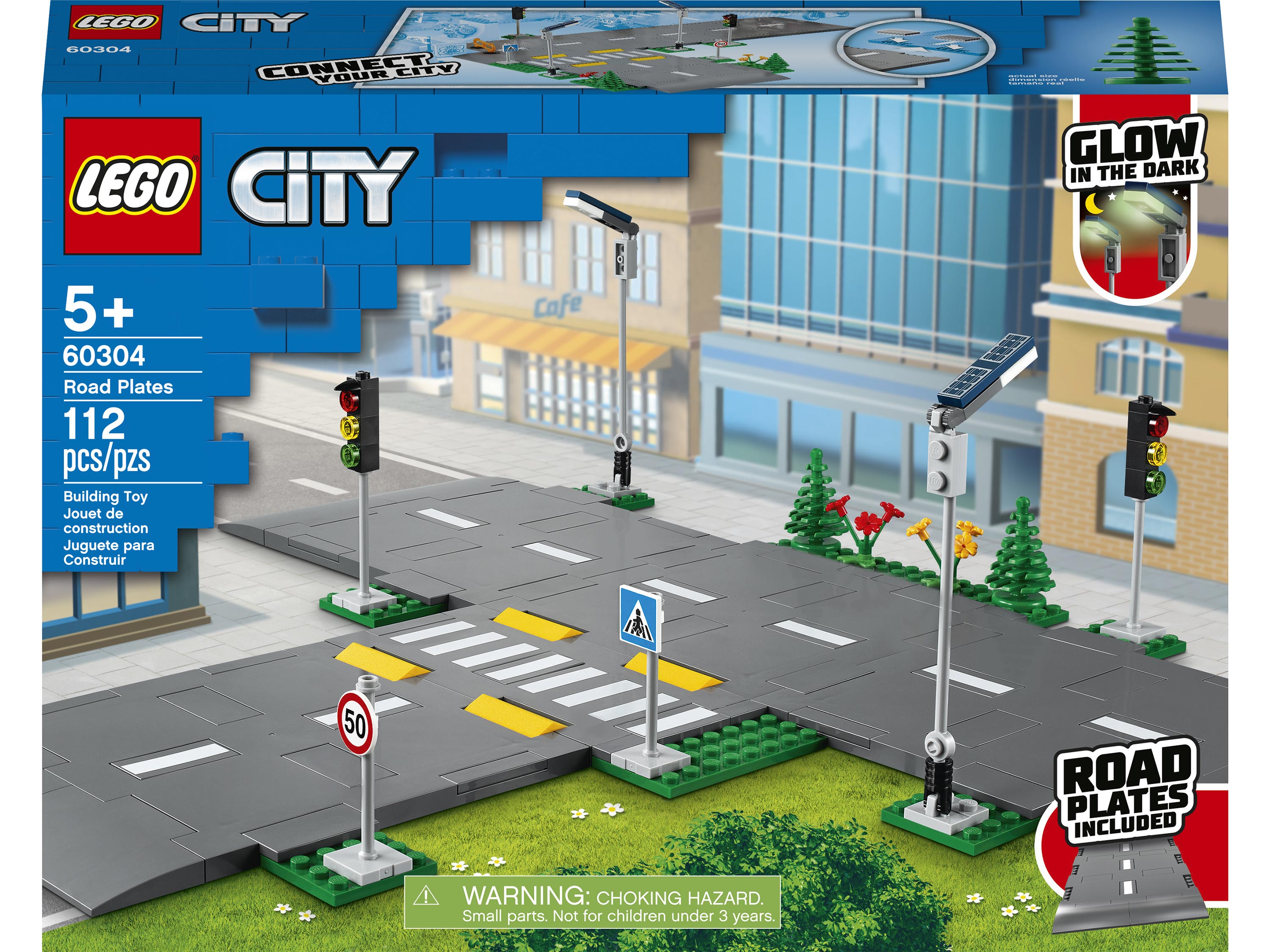 Конструктор LEGO City Town Дорожные пластины 60304 112 дет. - фото 10