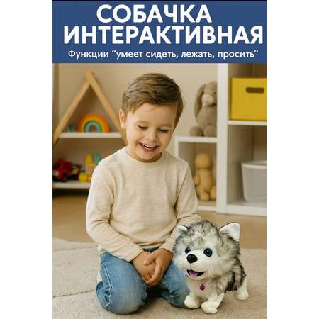 Мягкая игрушка BalaToys собачка Интерактивная Музыкальная