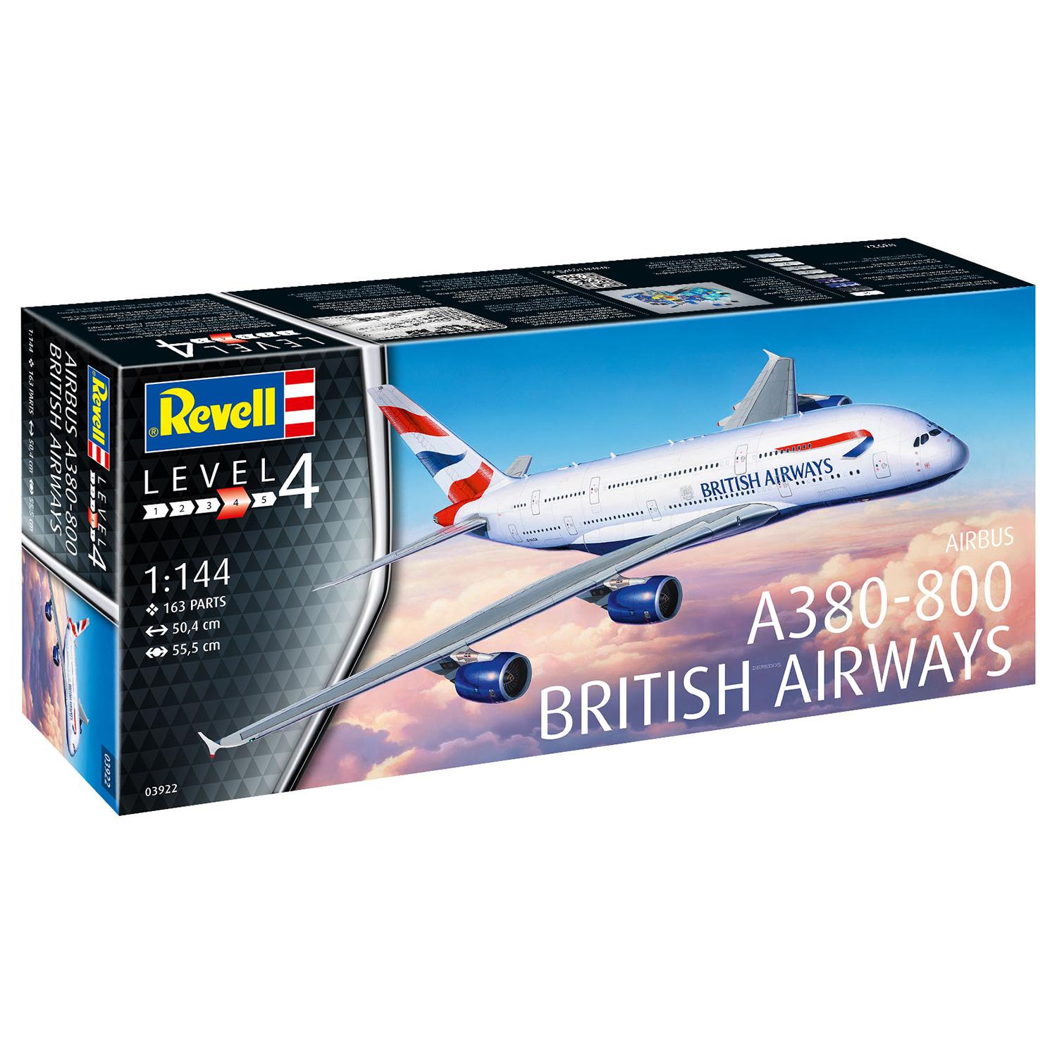 Сборная модель Revell Airbus 380-800 British Airways 03922 - фото 4