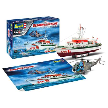 Набор Revell Спасательное судно SAR Set + вертолёт Westland Sea King