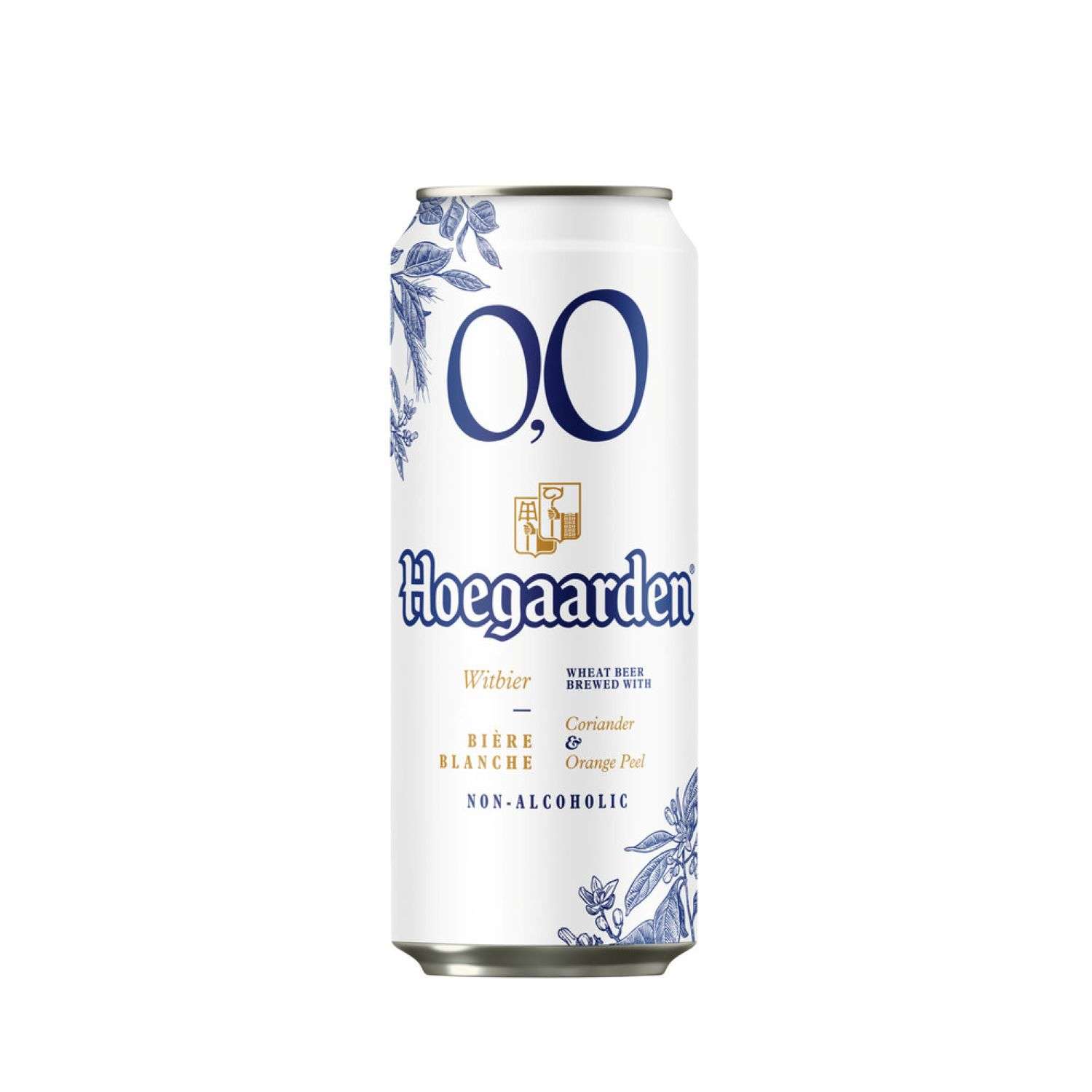 Пивной напиток безалкогольный Hoegaarden 0.0 нефильтрованный ж/б 0.45л - фото 1