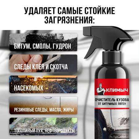 Очиститель битумных пятен КЛИМЫЧ с дисков и кузова автомобиля