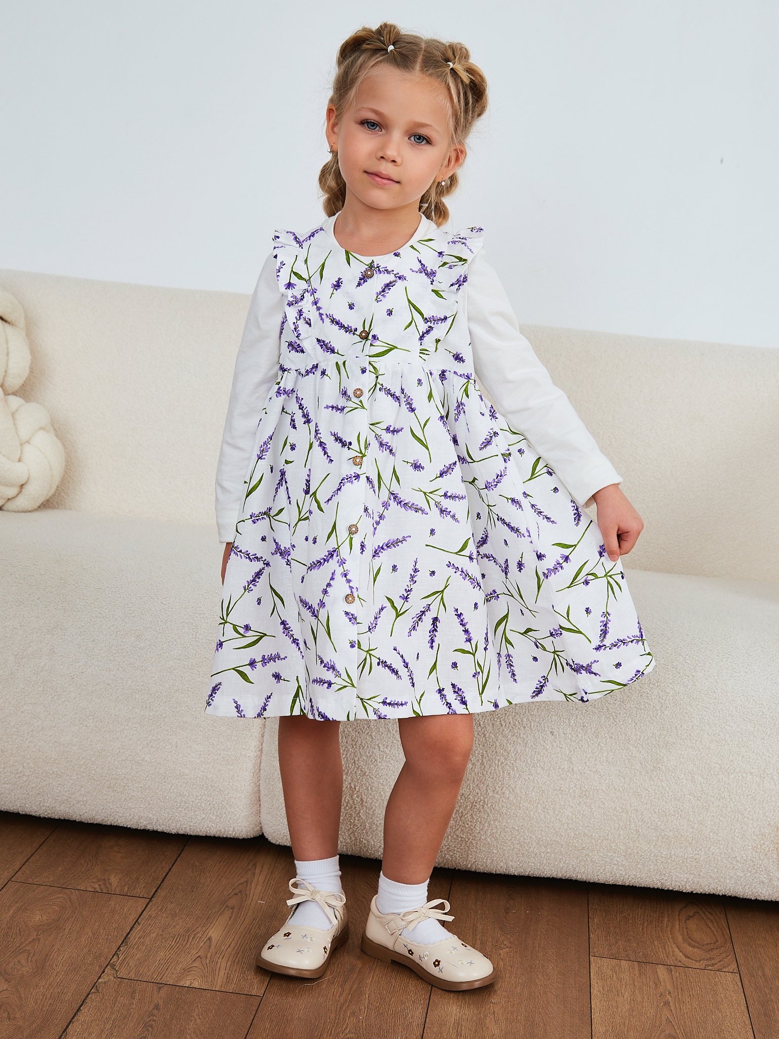 Сарафан MOUN сарафан_рюши_лаванда - фото 18