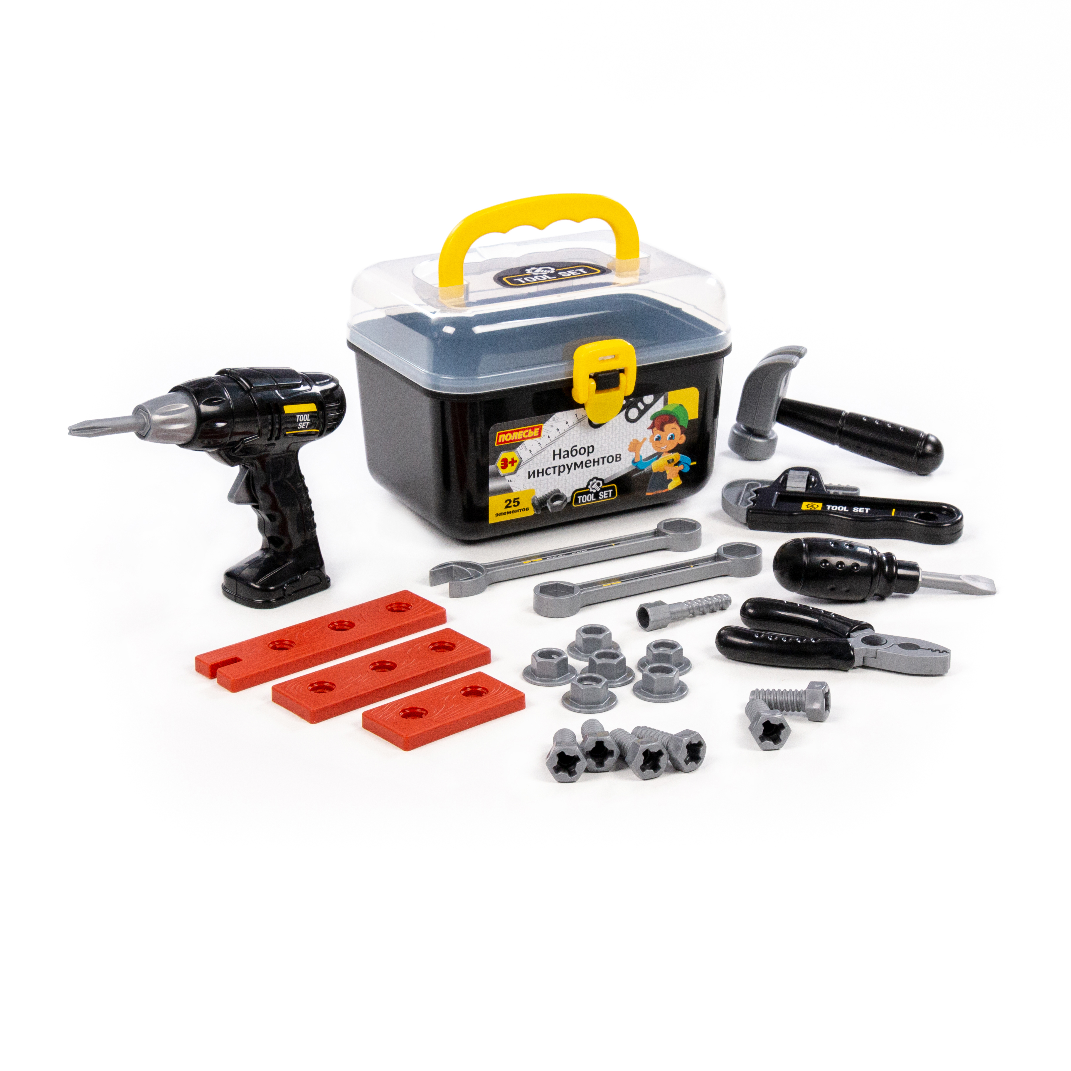 Игрушка Полесье инструменты строительные 30 предм. - фото 4