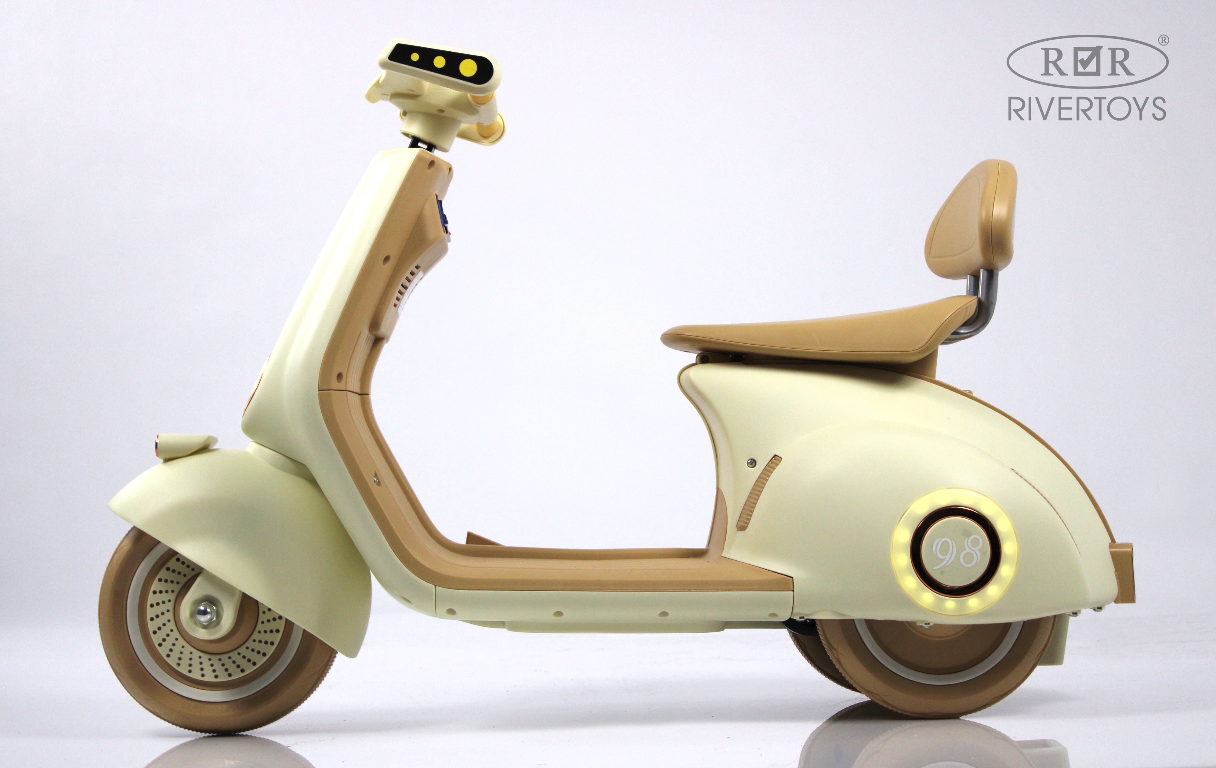 Электромобиль RIVERTOYS K444PX-BEIGE - фото 6