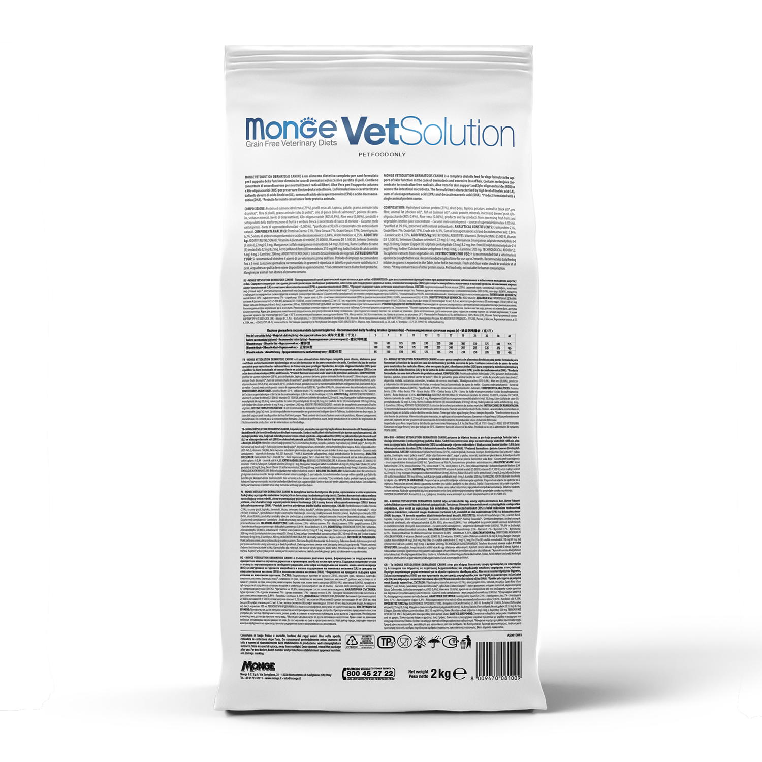 Корм для щенков диетический MONGE VetSolution Dog Gastrointestinal Гастроинтестинал при заболеваниях ЖКТ 1.5кг - фото 6