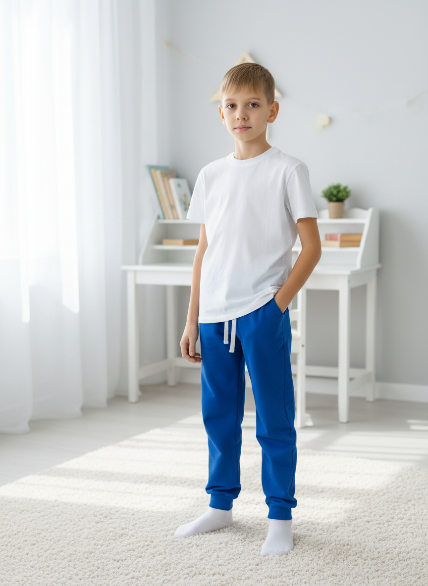 Брюки спортивные Утенок 413 василек - фото 1