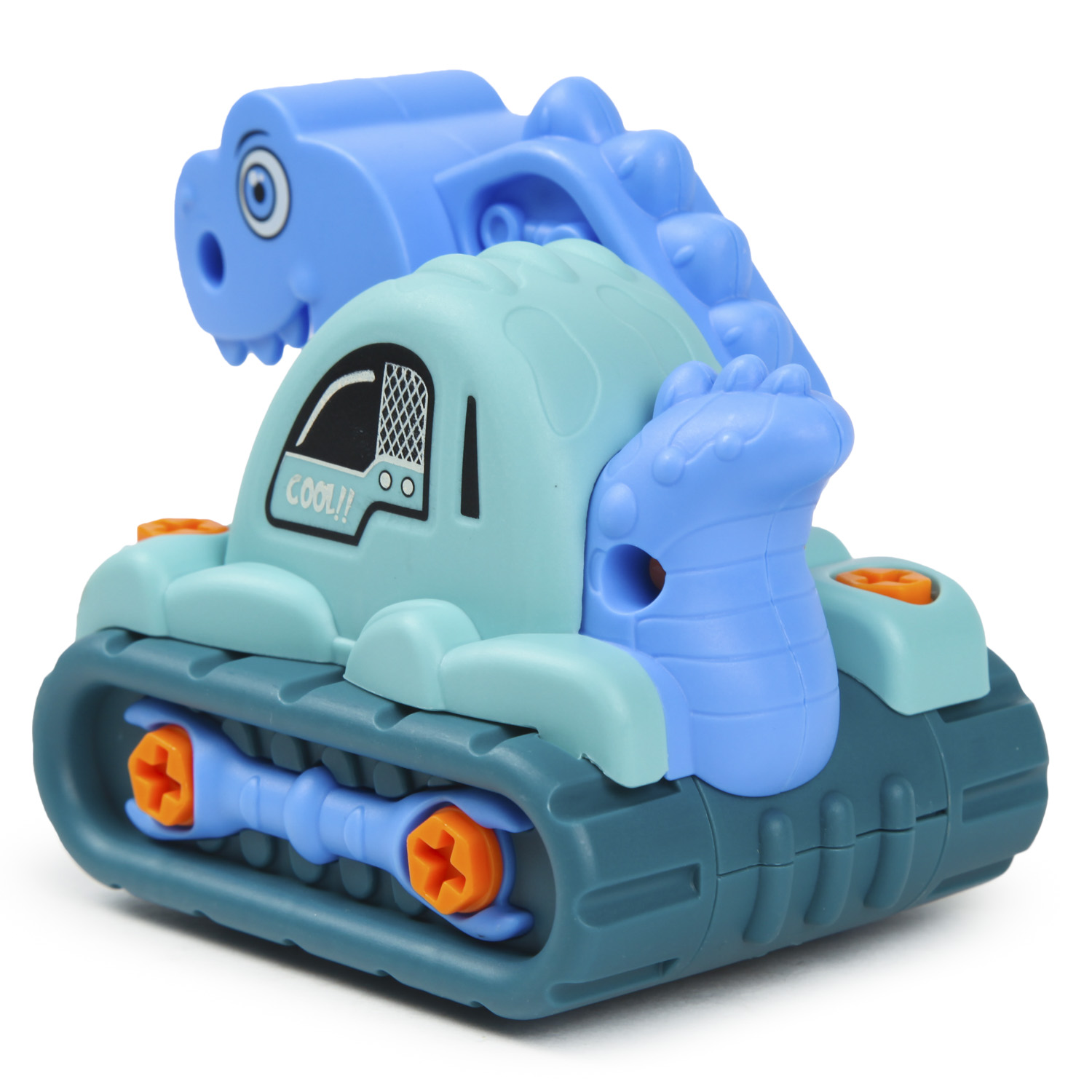Конструктор BabyGo Дино Экскаватор сборная игровая модель - фото 5