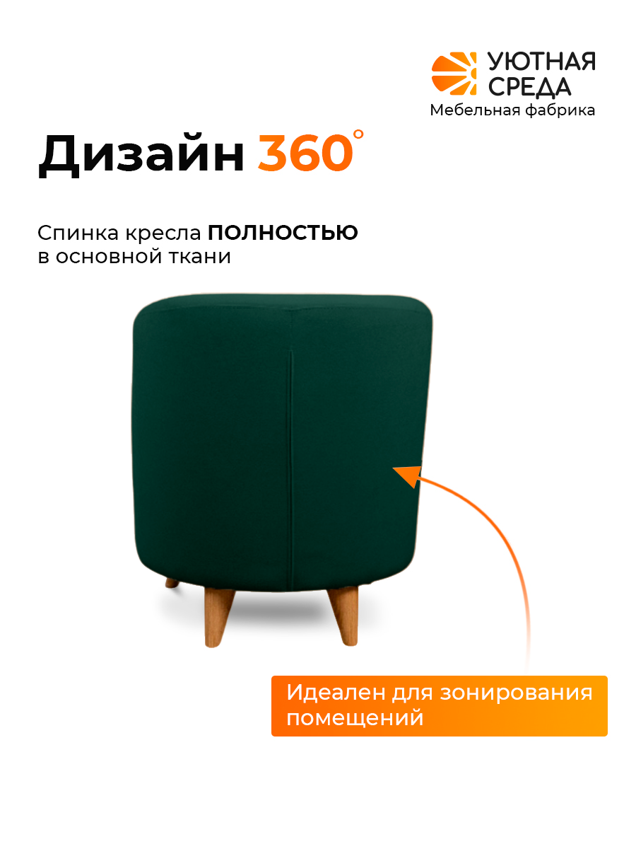 Кресло Уютная среда К300 зеленый - фото 6