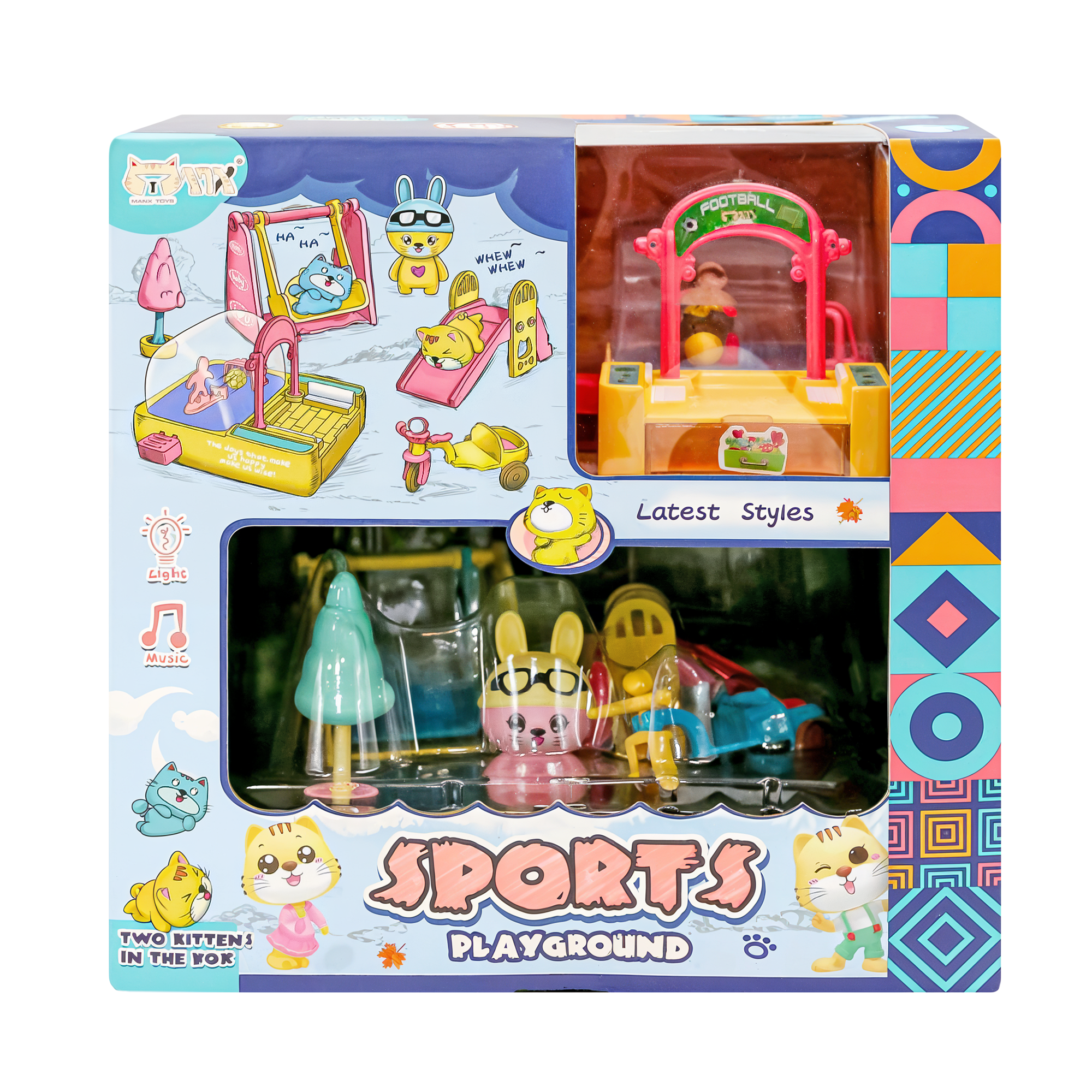 Игровой набор SHARKTOYS Спортивная площадка для котят - фото 4