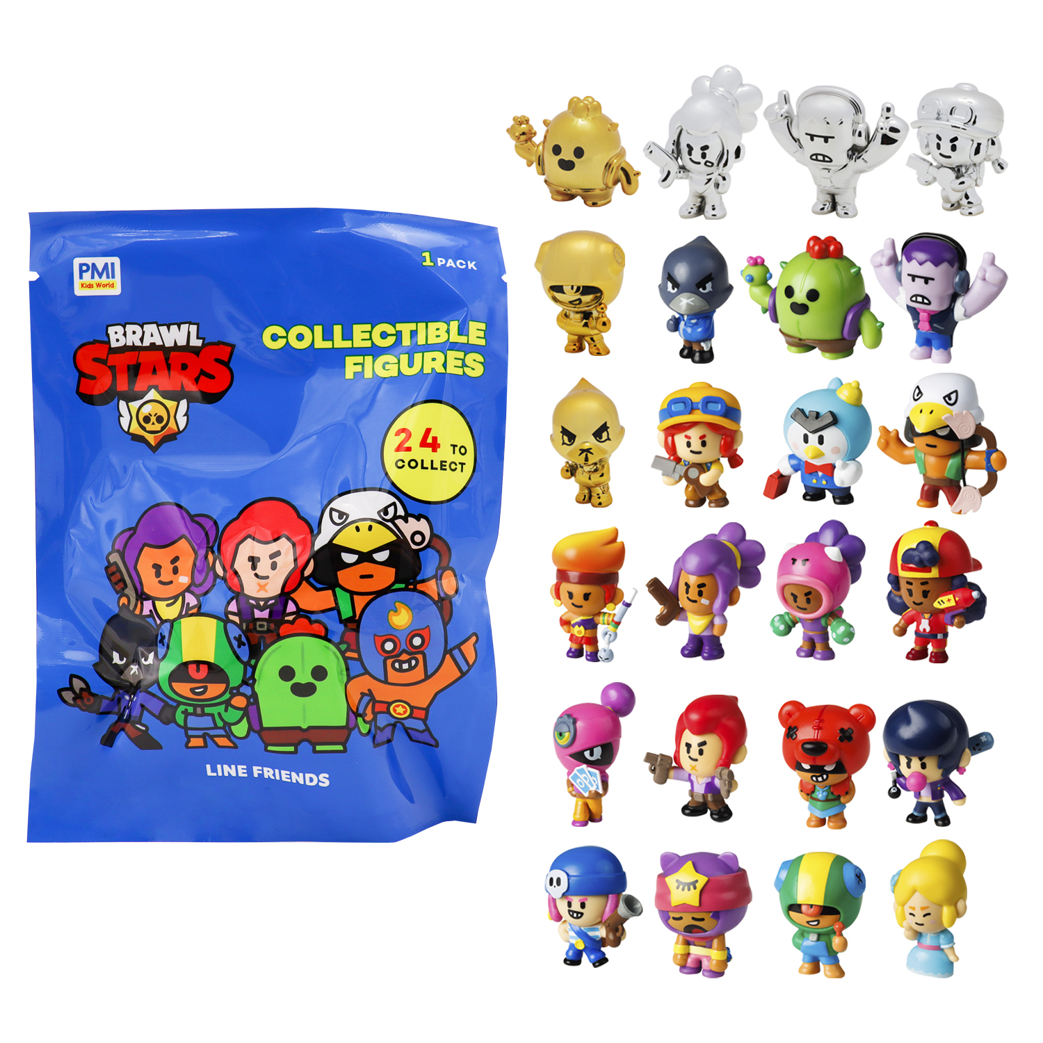 Фигурка P.M.I. Brawl Stars с карточкой в ассортименте - фото 27