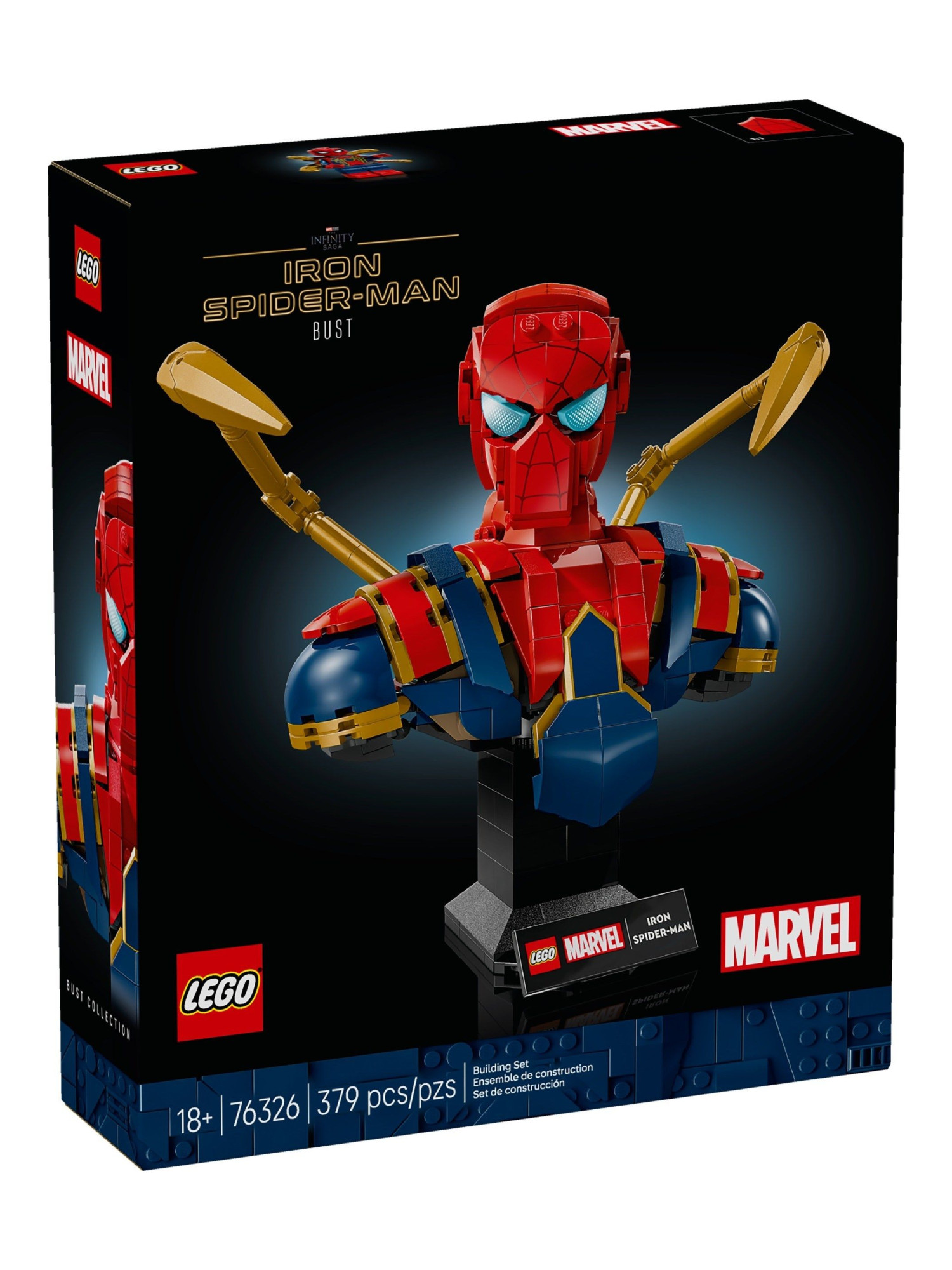 Конструктор LEGO Marvel Super Heroes Бюст Железного Паука 379 дет. - фото 1