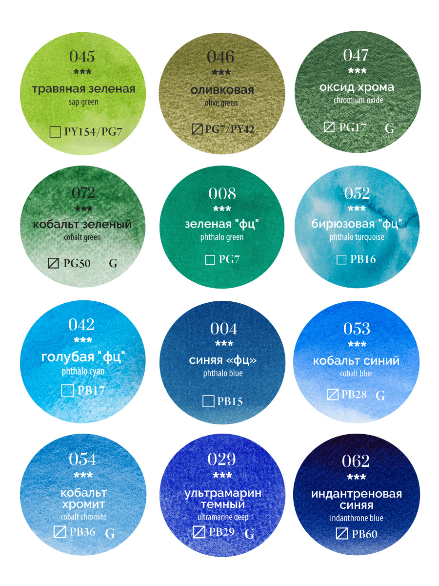 Краски акварель Малевичъ 33 цв. - фото 10