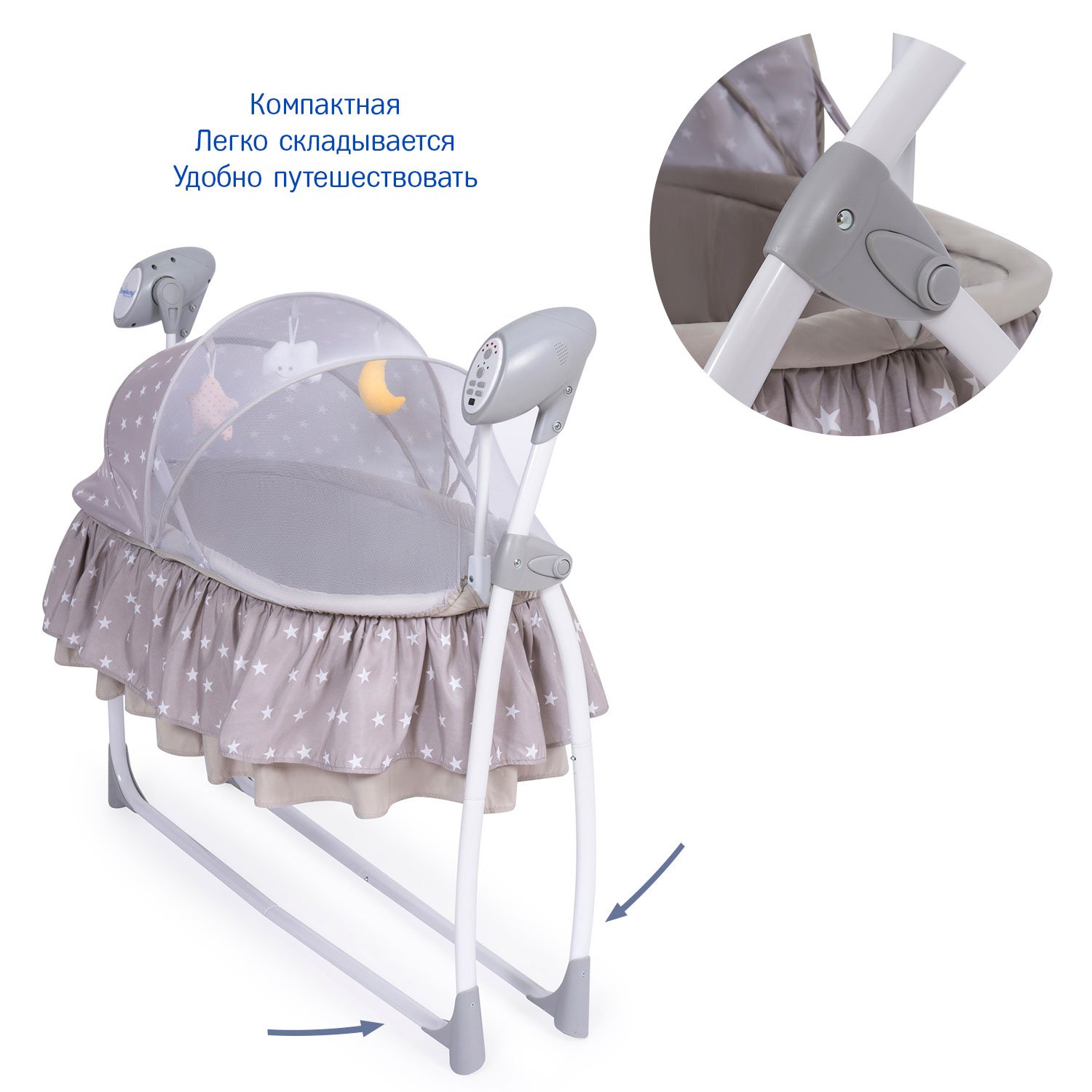 Колыбель SIMPLICITY 3020 Auto серый - фото 4