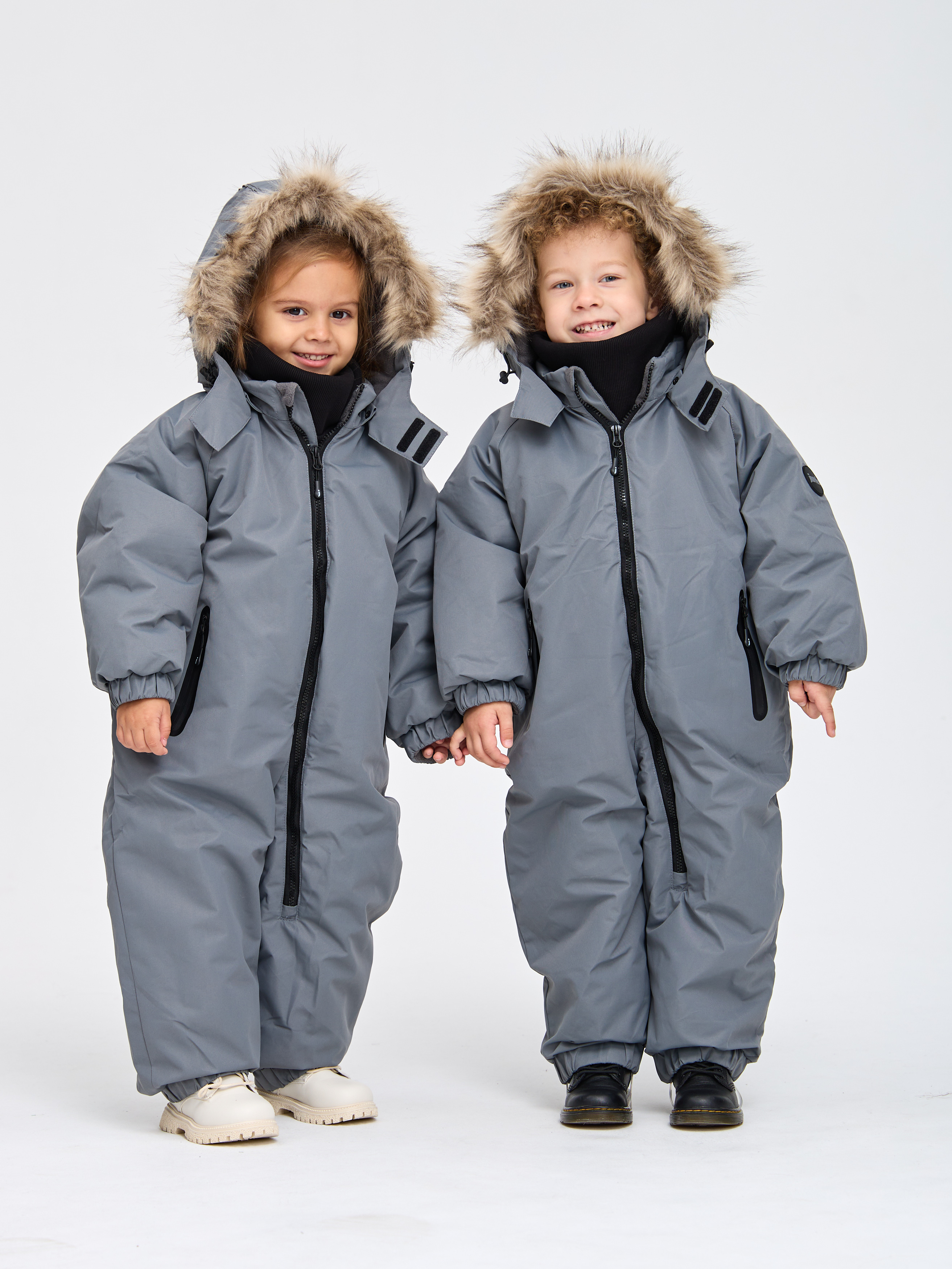 Комбинезон Лапушка 7037 серый - фото 3