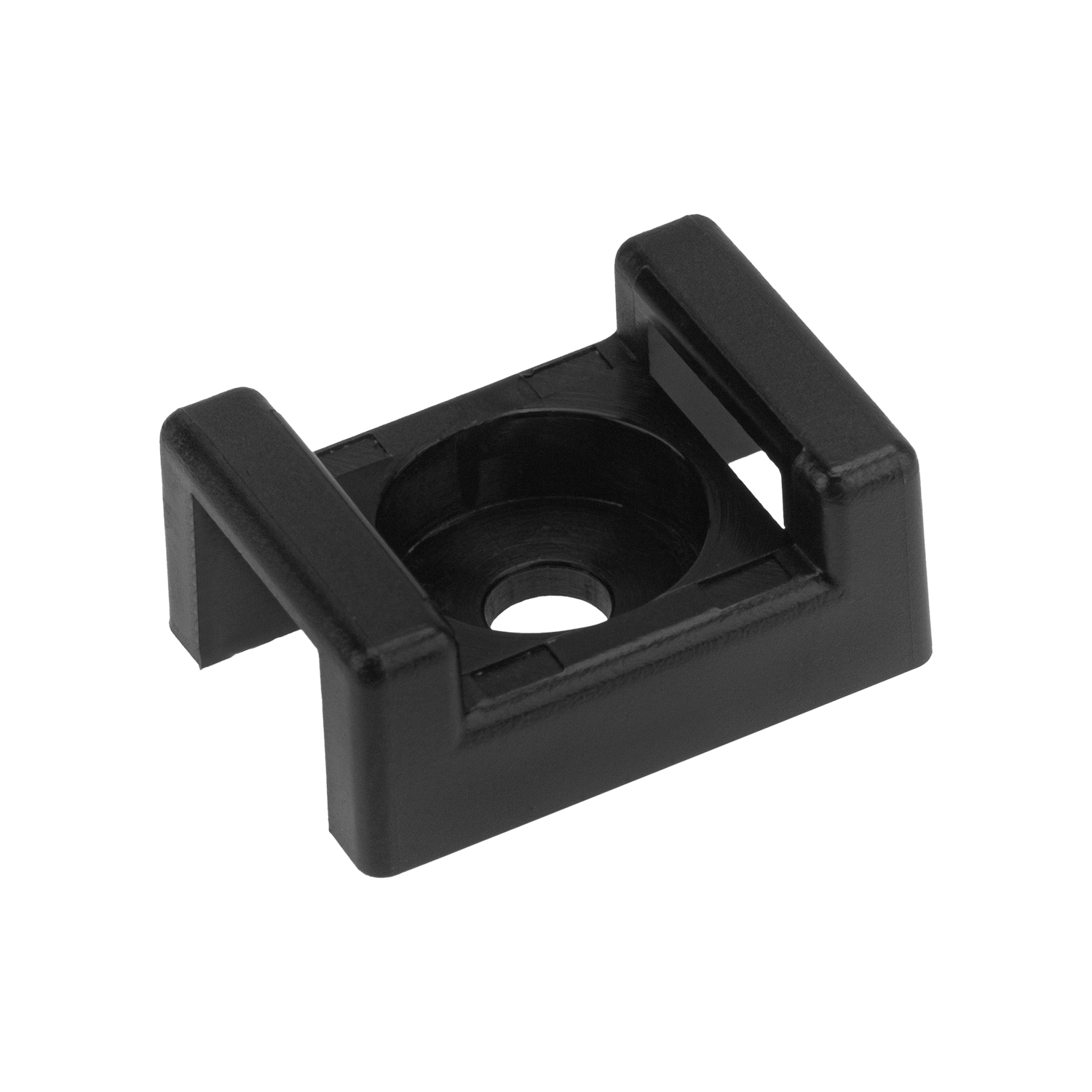 Площадка для крепления стяжки 22x16х4мм, черная (100 шт/уп) - фото 8