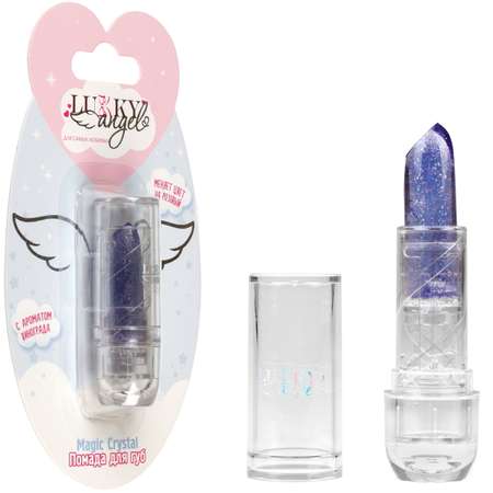 Помада блестящая LUKKY Angel Magic Crystal меняет цвет на розовый с ароматом винограда 3,4 гр