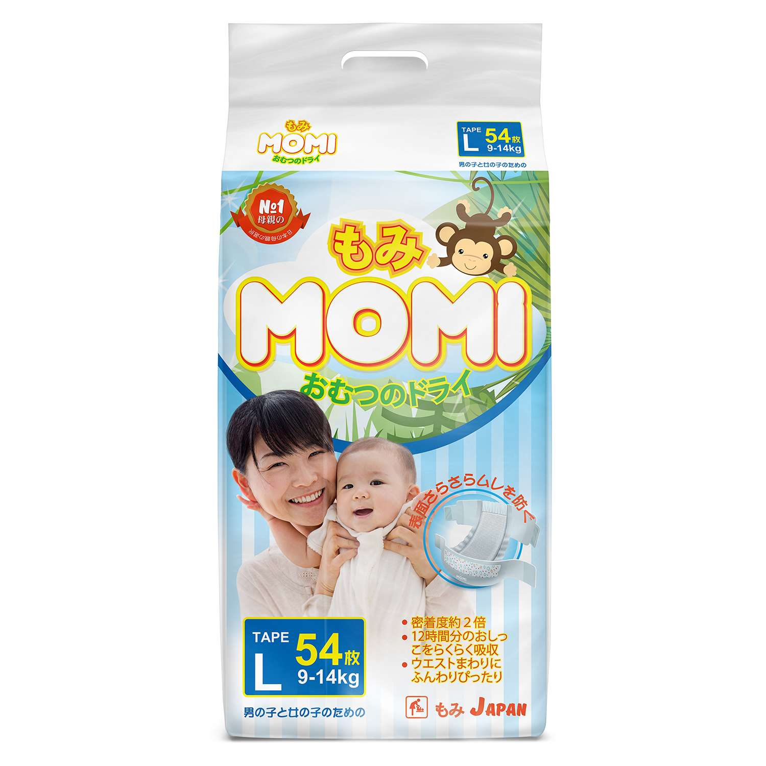 Подгузники Momi L (9-14 кг) 54 шт. - фото 2