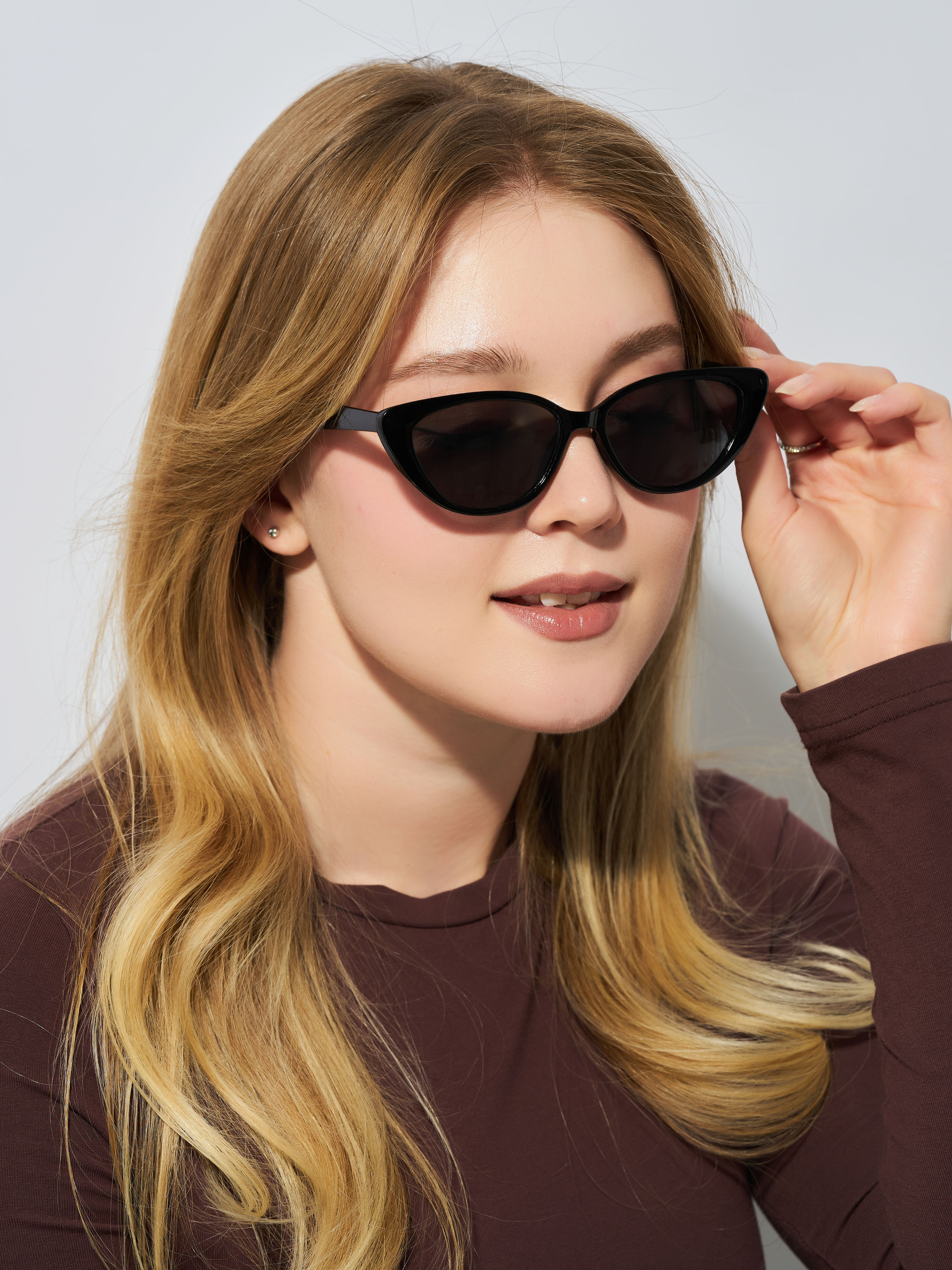 Солнцезащитные очки кошачий SUNNY GLASS O00027-2 - фото 2