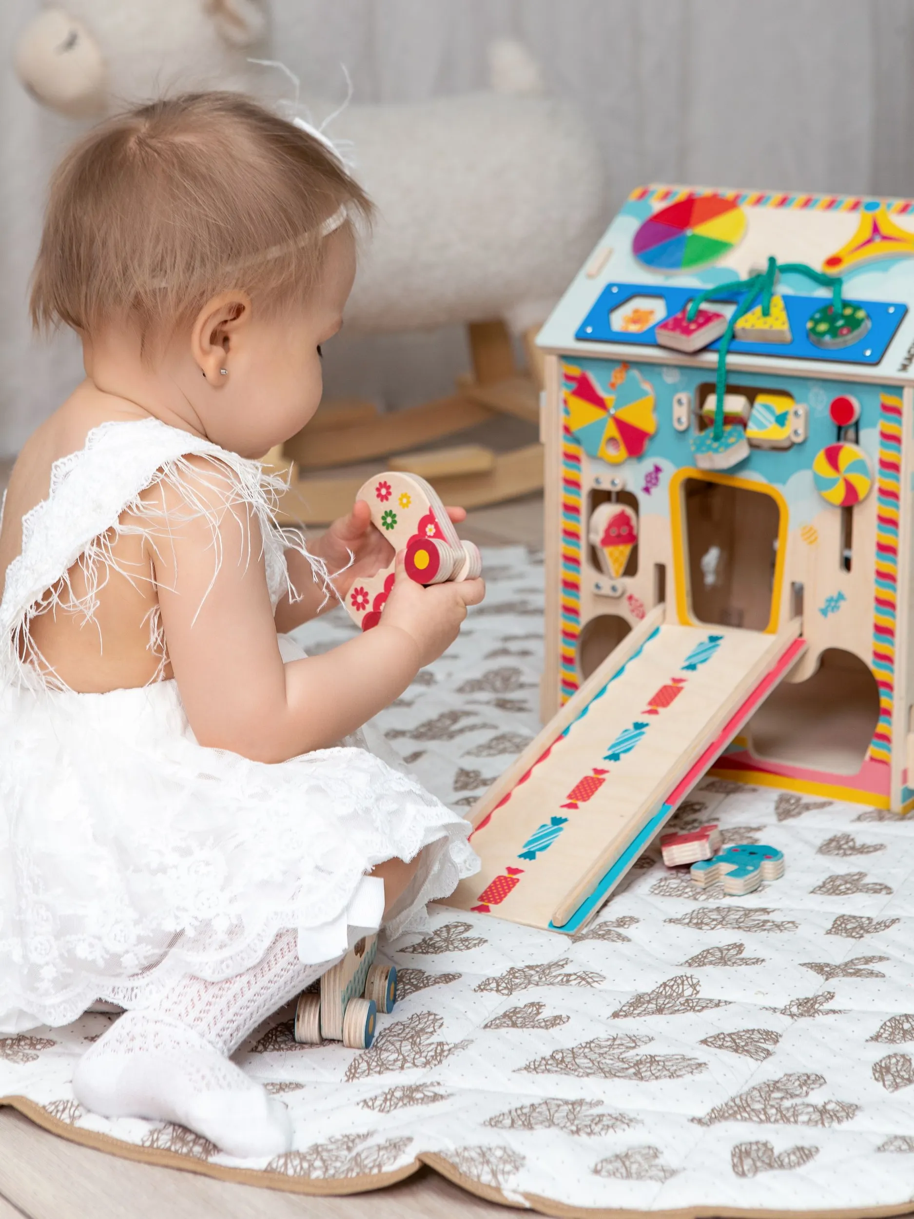 Игрушка Mag Wood бизиборд МусиБуси ДОМ - фото 9