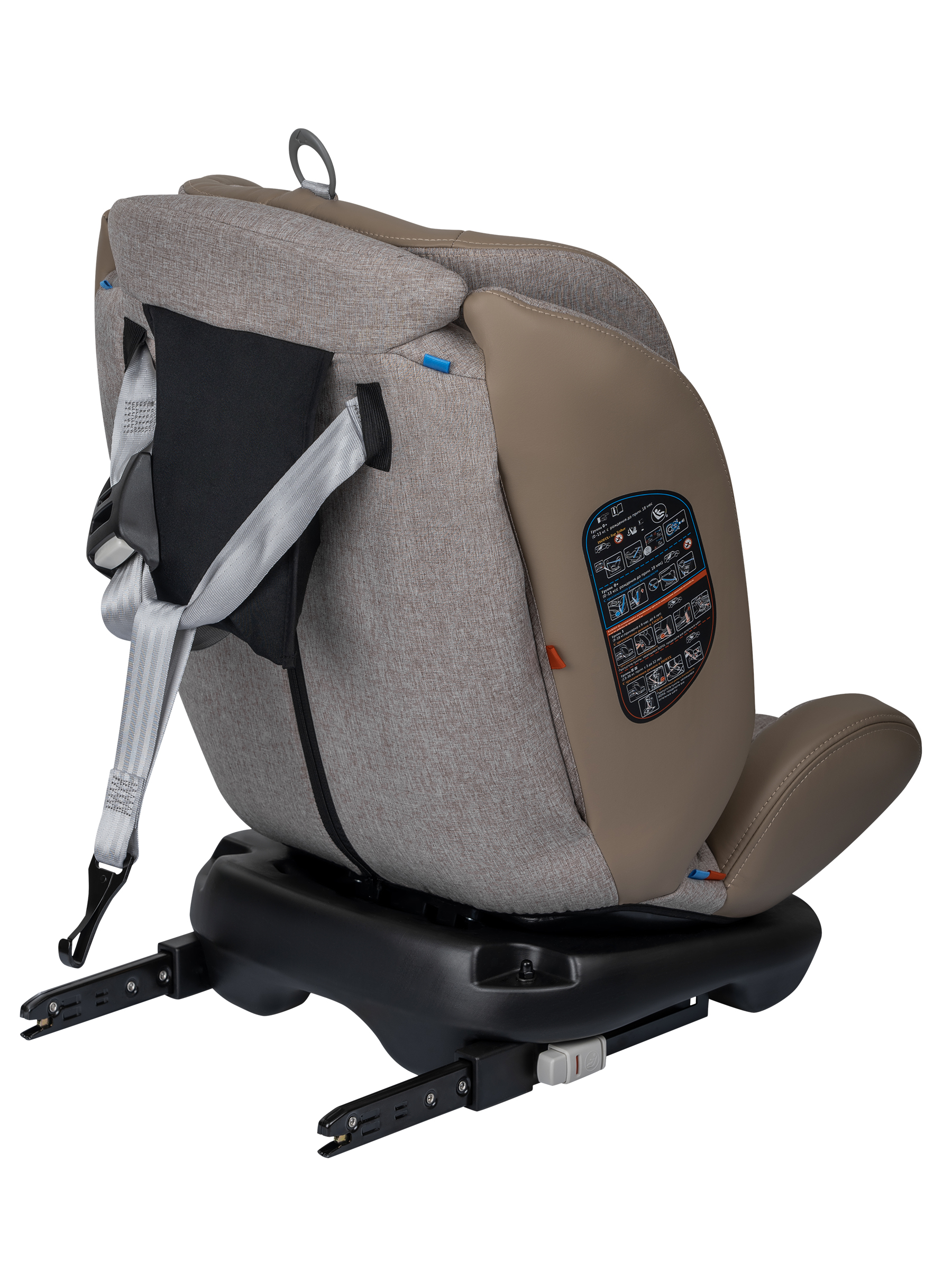 Автокресло Indigo Aero бежевый лен Isofix 0+/1/2/3 (0-36 кг) - фото 19