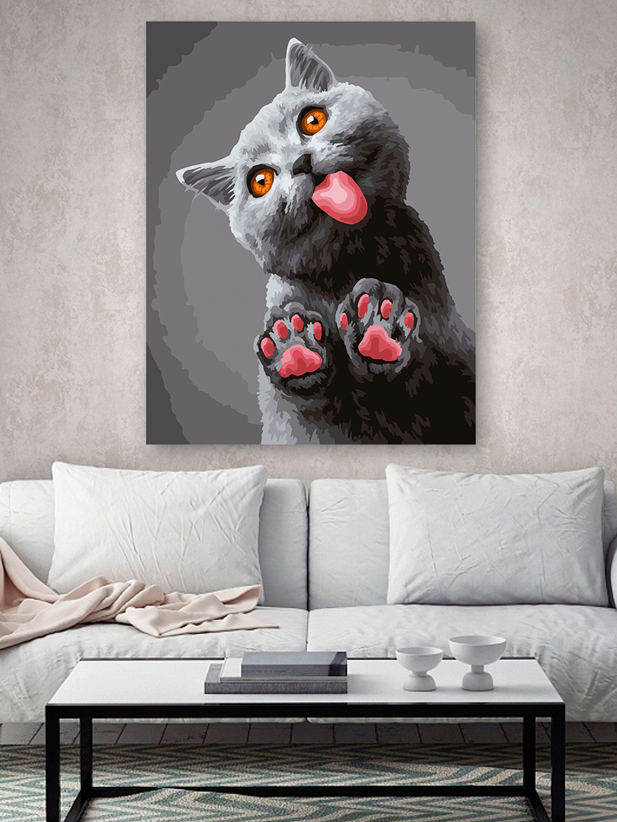 Картина по номерам Hobby Paint Целовашки от котика в ассортименте - фото 2