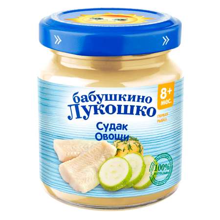 Пюре Бабушкино лукошко Судак с овощами с 8 мес 100 г