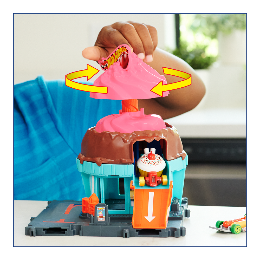 Трек Hot Wheels City Ice Cream Swirl HTN77 HDR24/HTN77 - фото 7