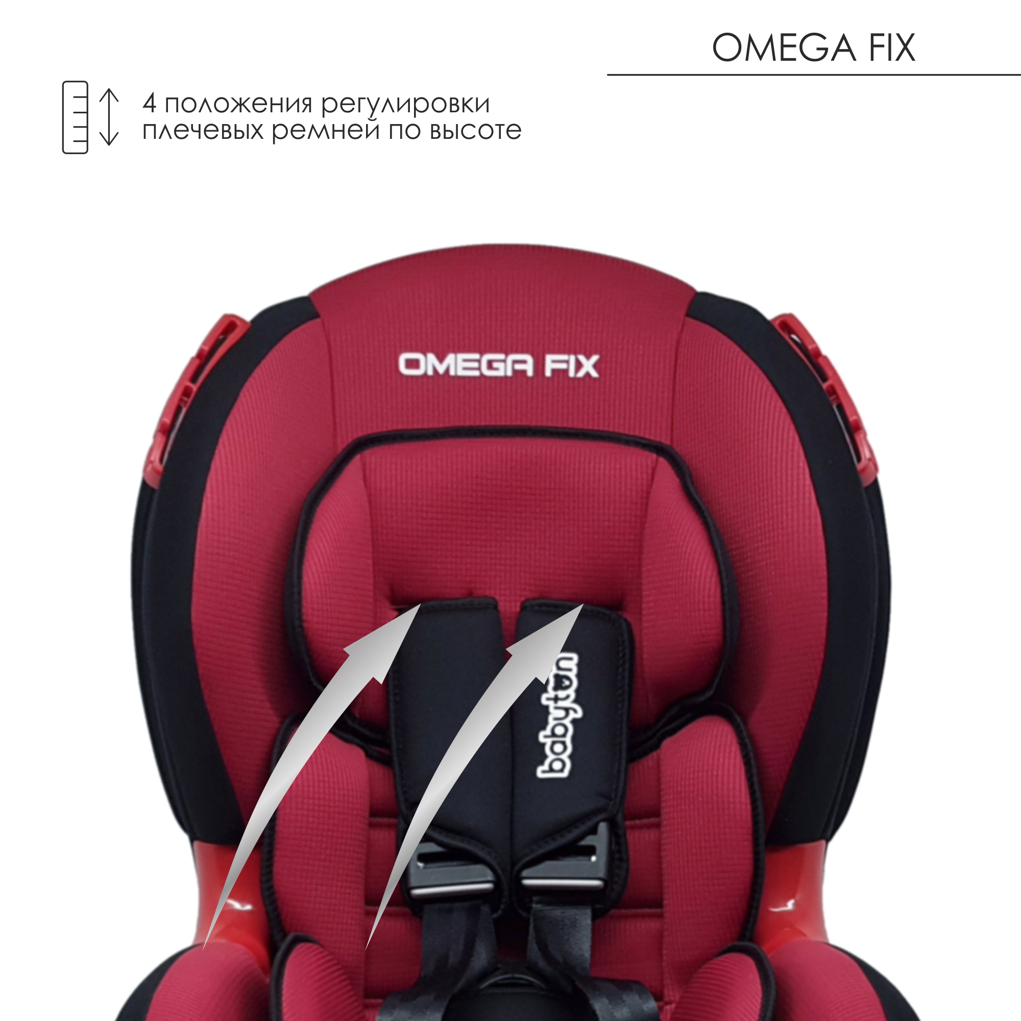 Автокресло Babyton Omega Fix Ruby Isofix 1/2 (9-25 кг) - фото 5