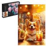 Картина по номерам Феникс + Корги