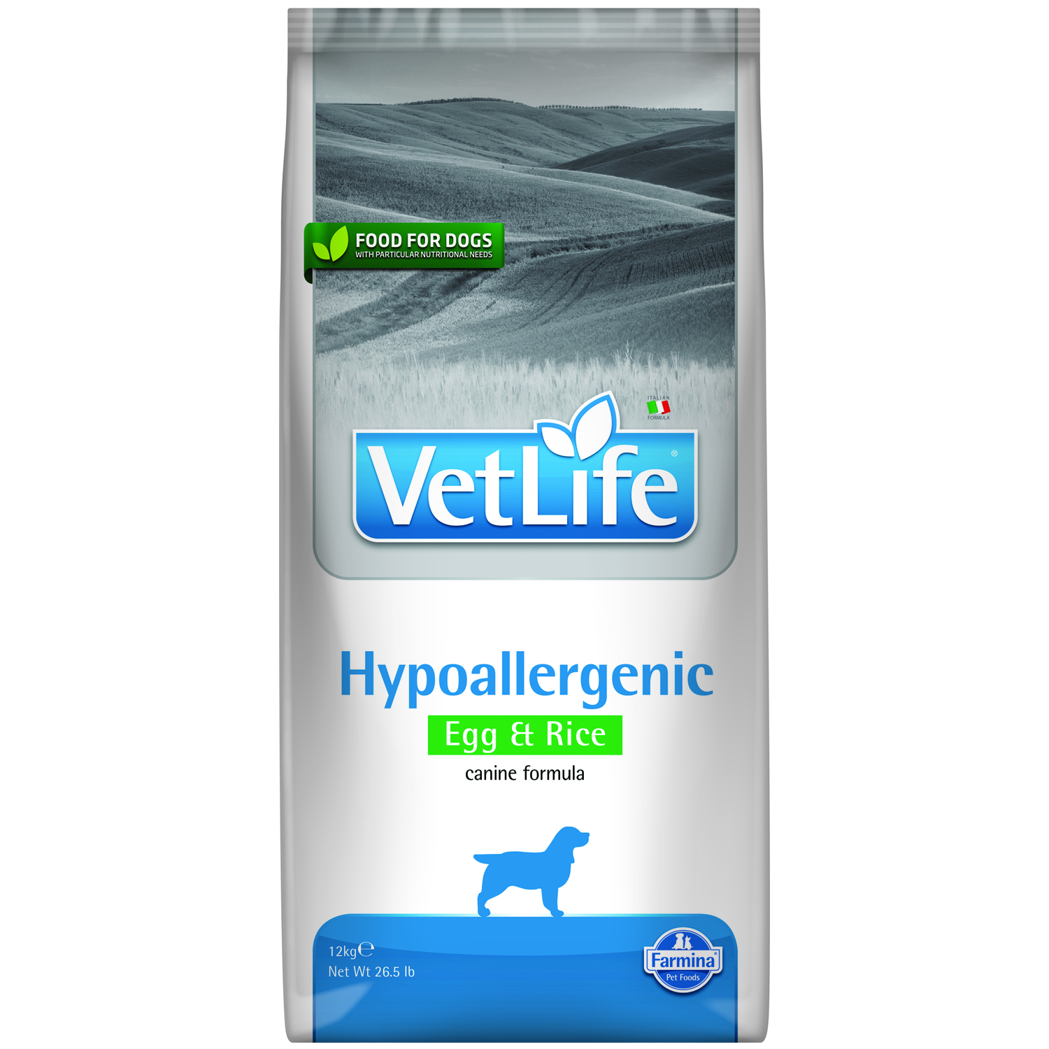Корм для собак Farmina Vet Life гипоаллергенный яйцо рис 12кг - фото 1