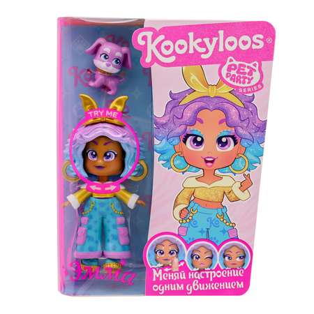 Кукла мини Kookyloos кукла Emma и питомец