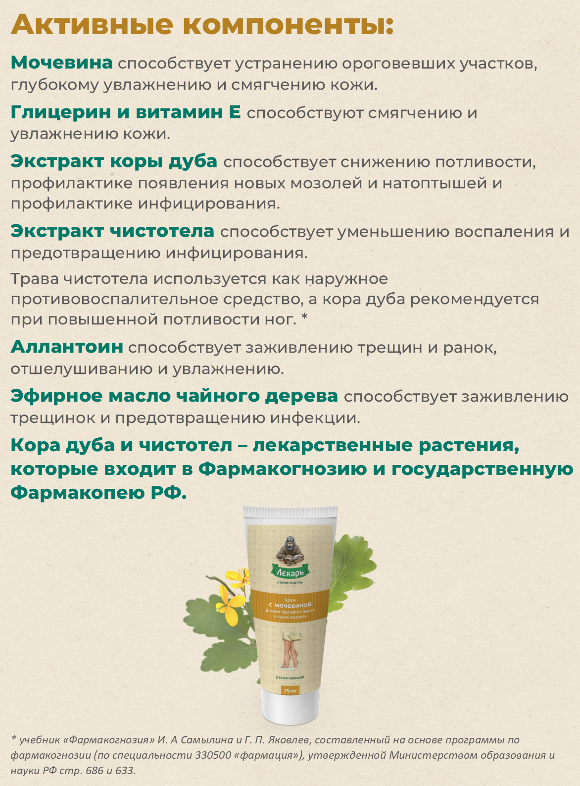 Крем Лекарь с мочевиной 75 мл - фото 3