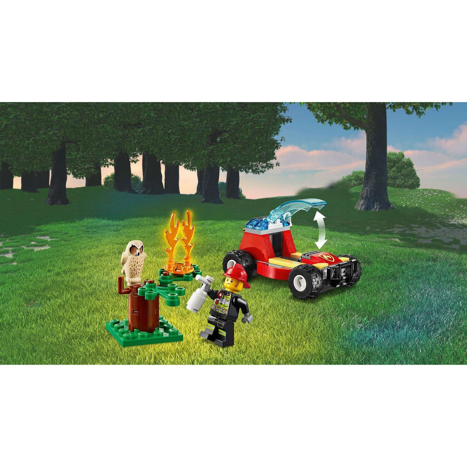 Конструктор LEGO City Fire Лесные пожарные блочный - фото 5