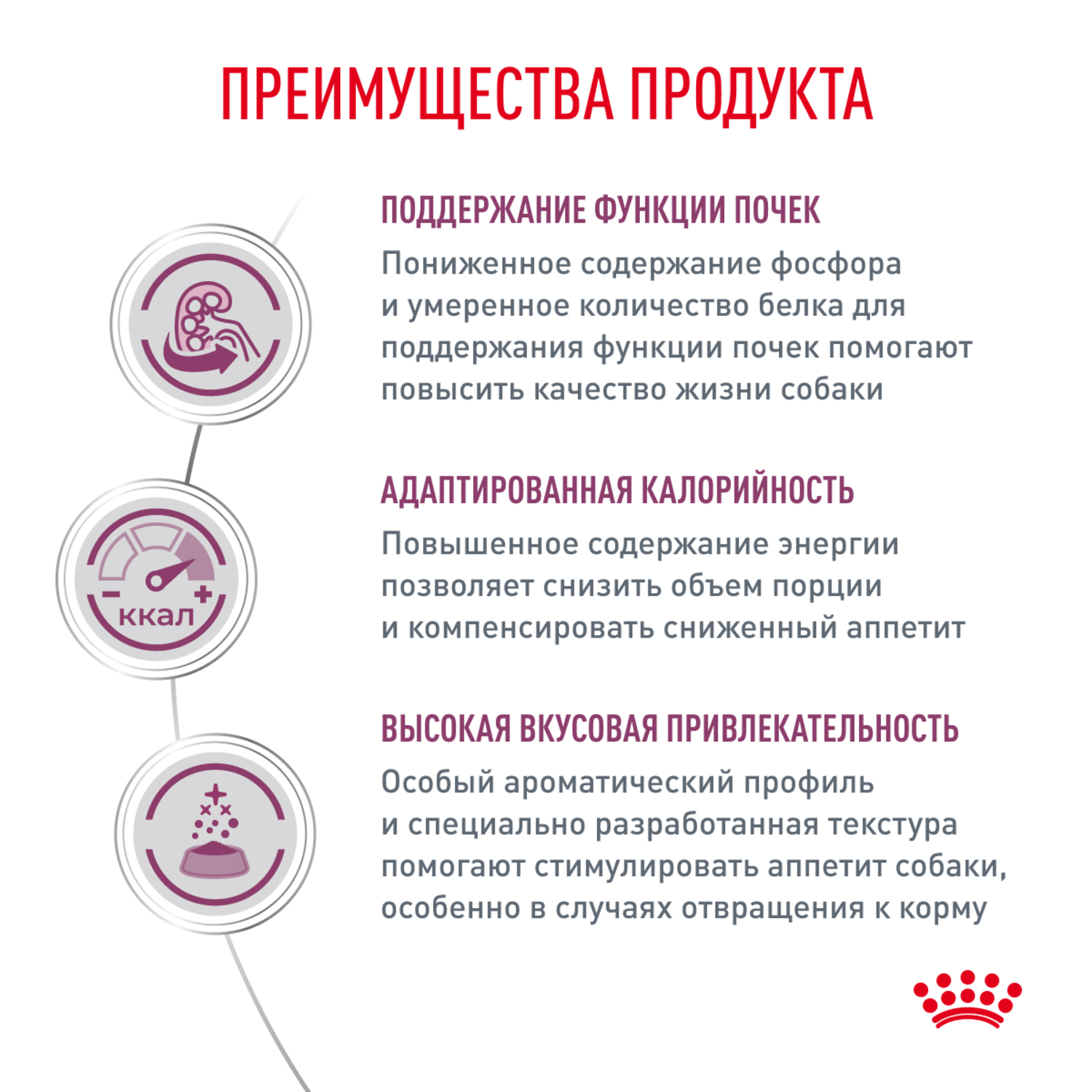 Корм для собак ROYAL CANIN Renal при почечной недостаточности 2кг - фото 3