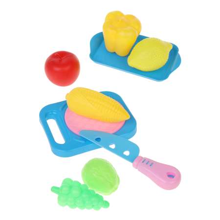 Игровой набор Наша Игрушка продукты, прилавок, касса, тележки и корзинки