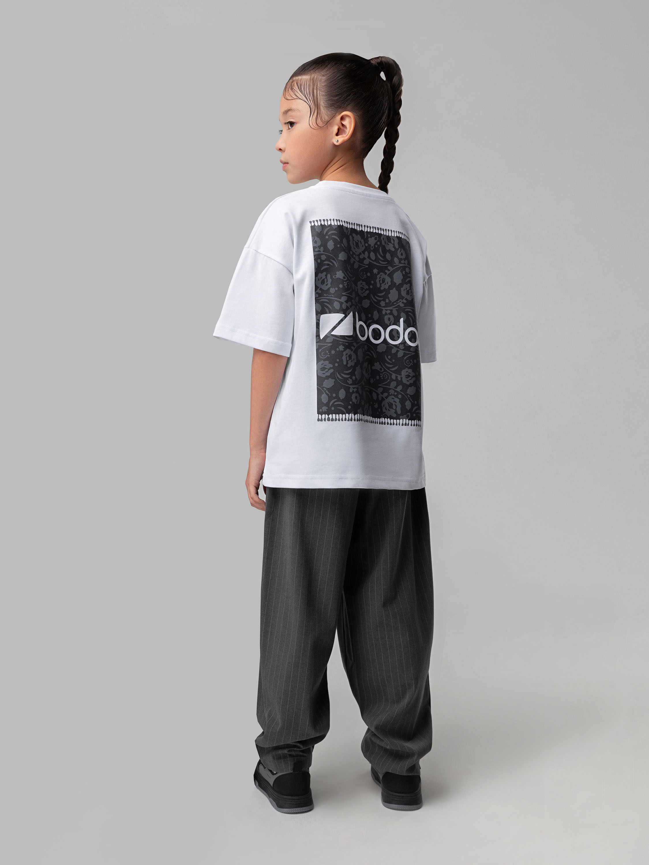 Футболка Bodo 4-460MU_белый (темно-серый) - фото 3