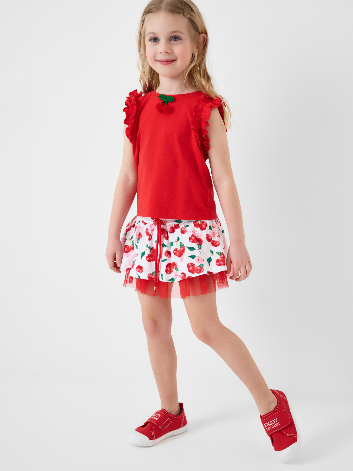 Футболка и юбка-шорты PlayToday 12622373 - фото 4