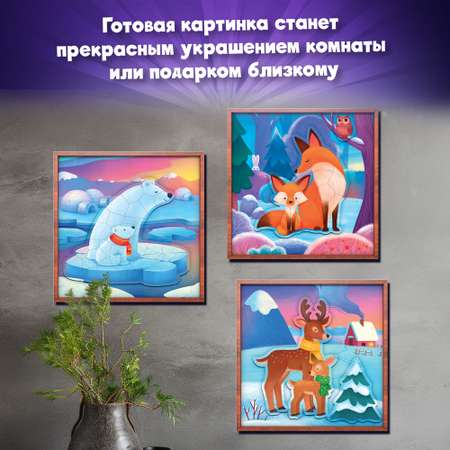 Аппликация Дрофа-Медиа Мишки Лисички Олени