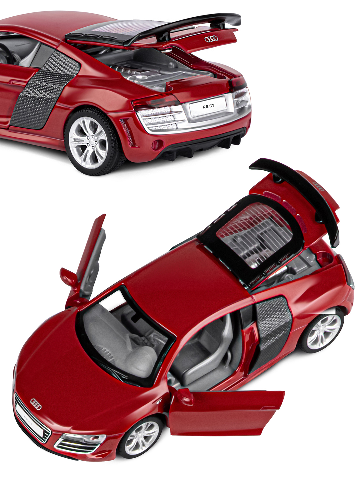 Автомобиль АВТОпанорама Audi R8 GT 1:32 JB1251311 - фото 10