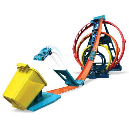 Трек Hot Wheels Тройная петля с пусковой установкой